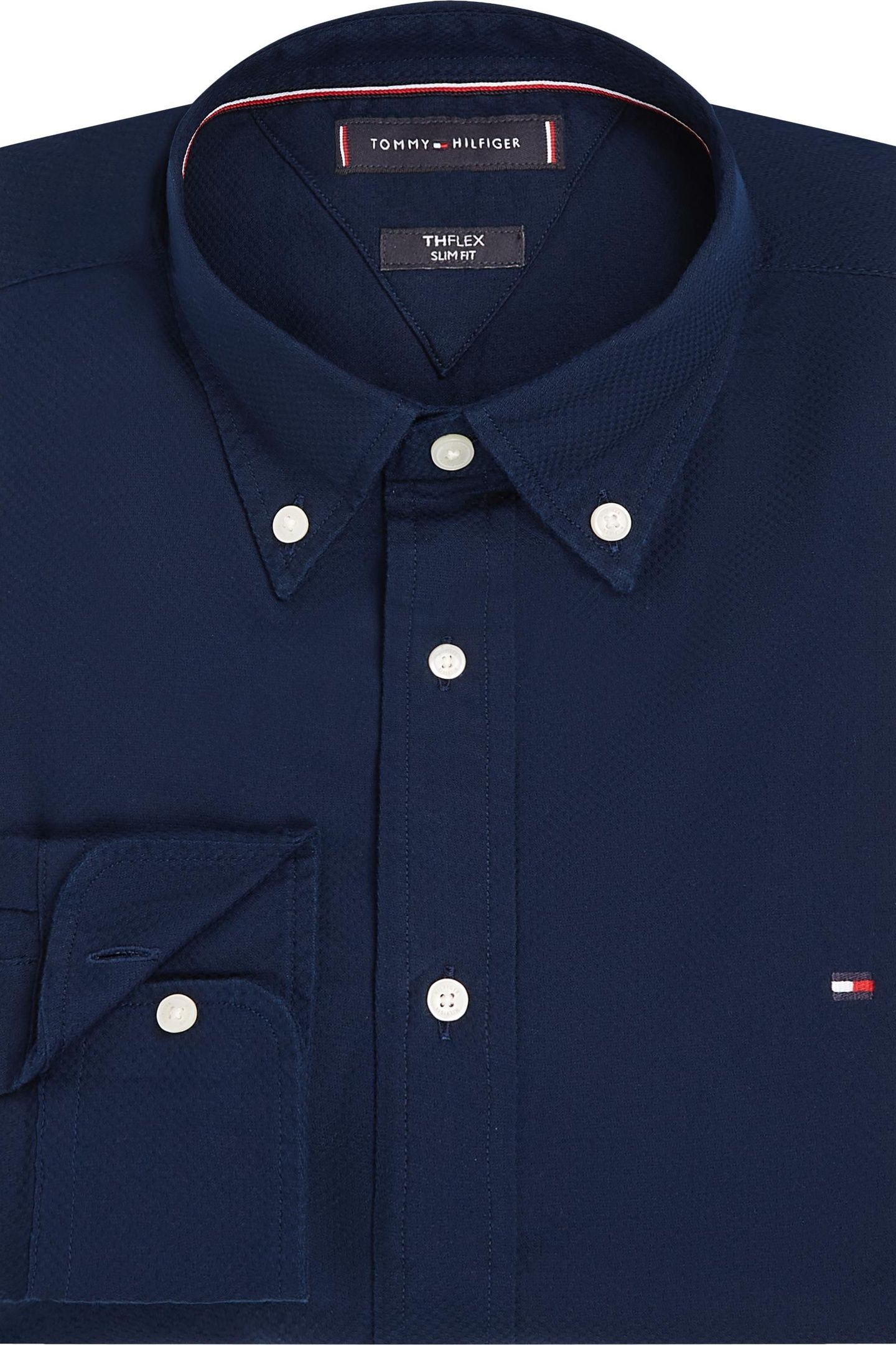 FLEX DOBBY SF SHIRT CARBON NAVY 2