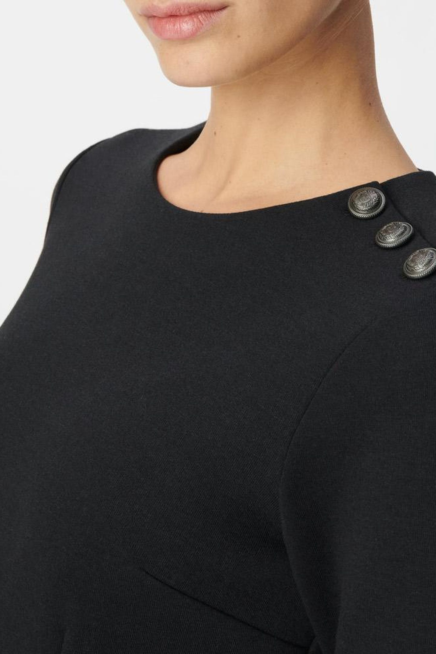 BLACK MILANO KNIT SPLIT DRESS 6
