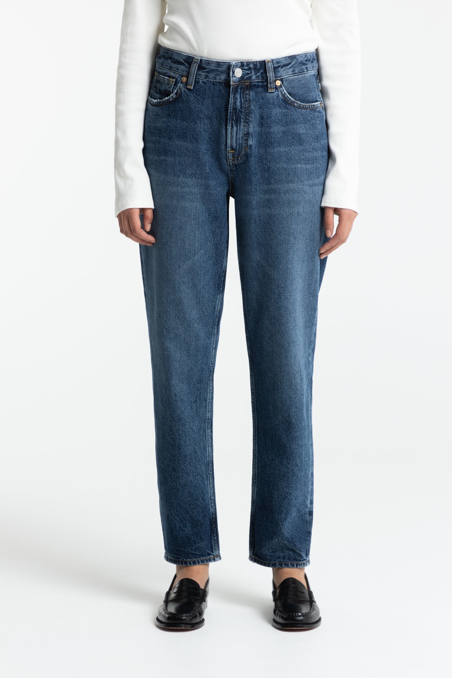 CAROLINE CROPPED JEANS ZINTARE DARK WORN 1