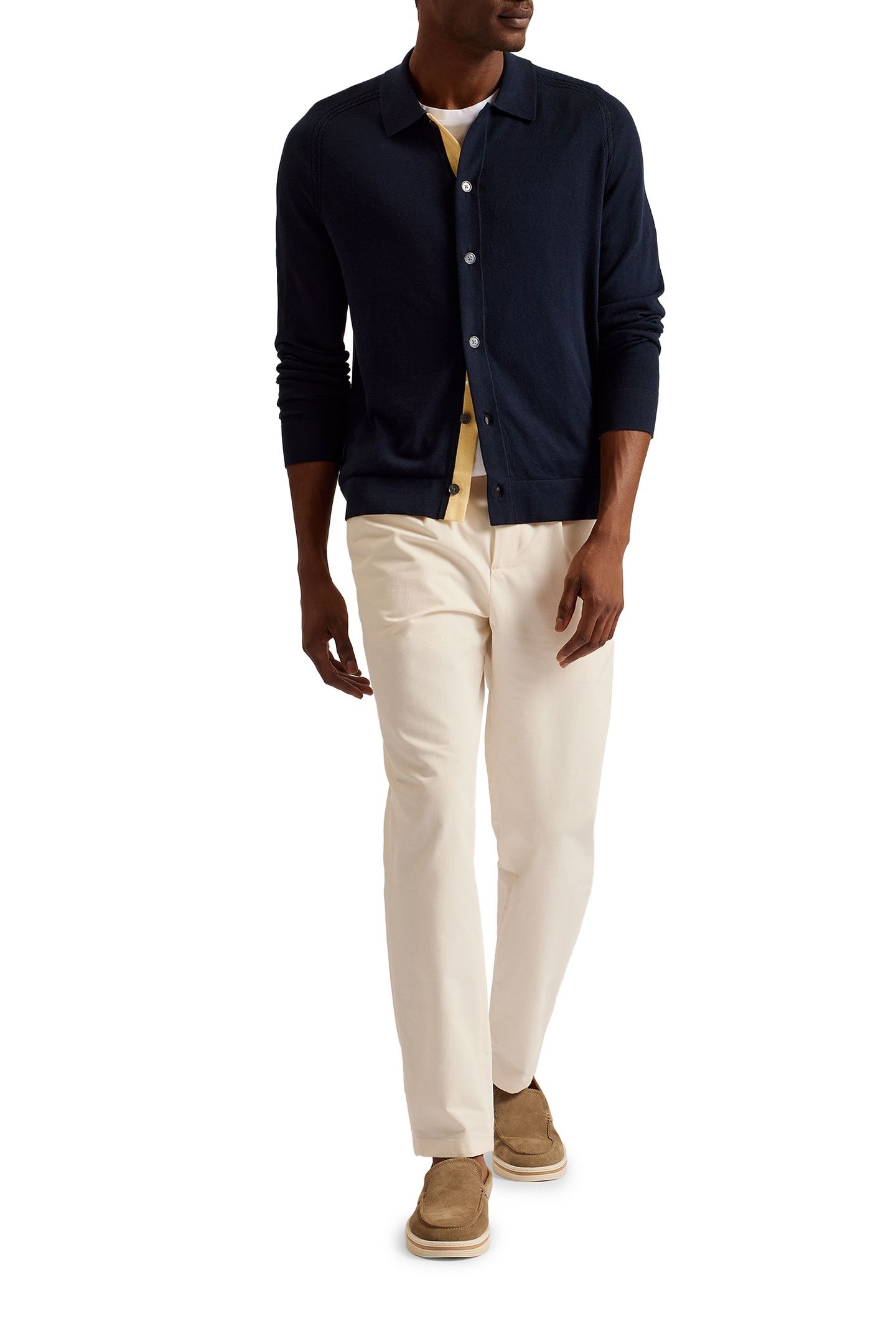 JEORG LS REGULAR BUTTON THROUGH SHIRT NAVY 4