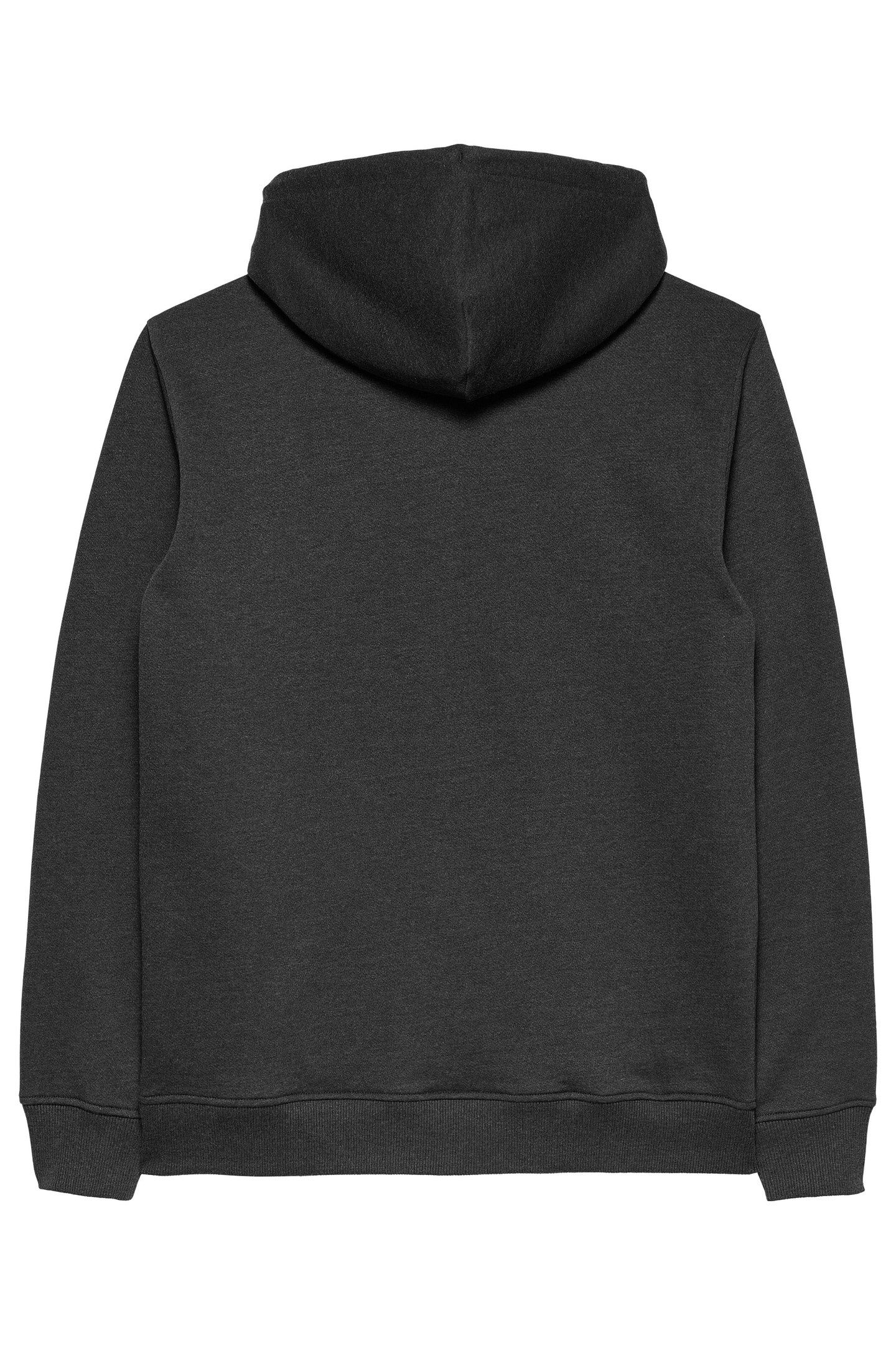 TJM REG BADGE HOODIE BLACK HEATHER 2