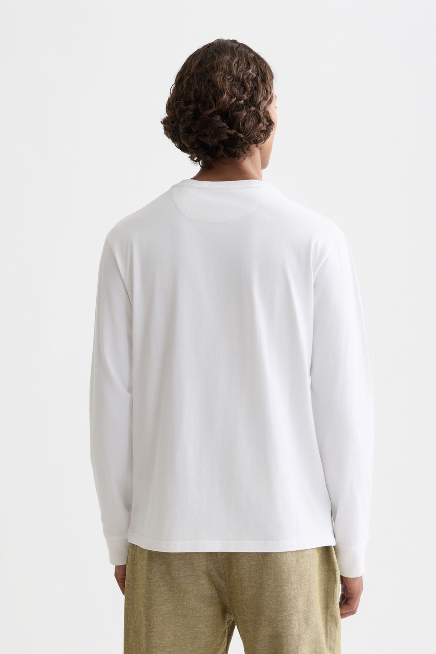 CHEST LOGO REGULAR-FIT LONG-SLEEVED T-SHIRT WHITE/PASTEL 2