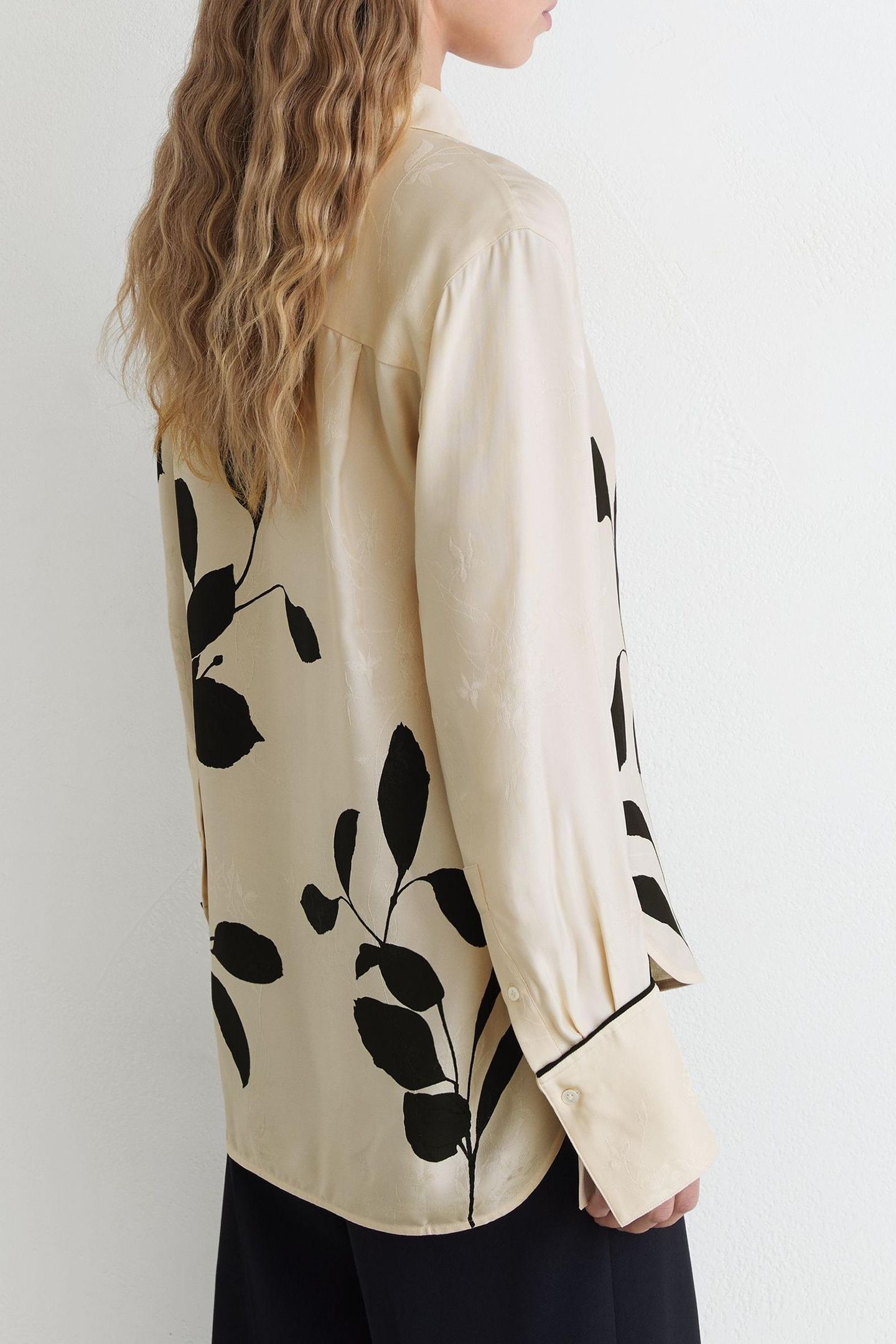 PRINTED COORD SHIRT IVORY/BLACK 2