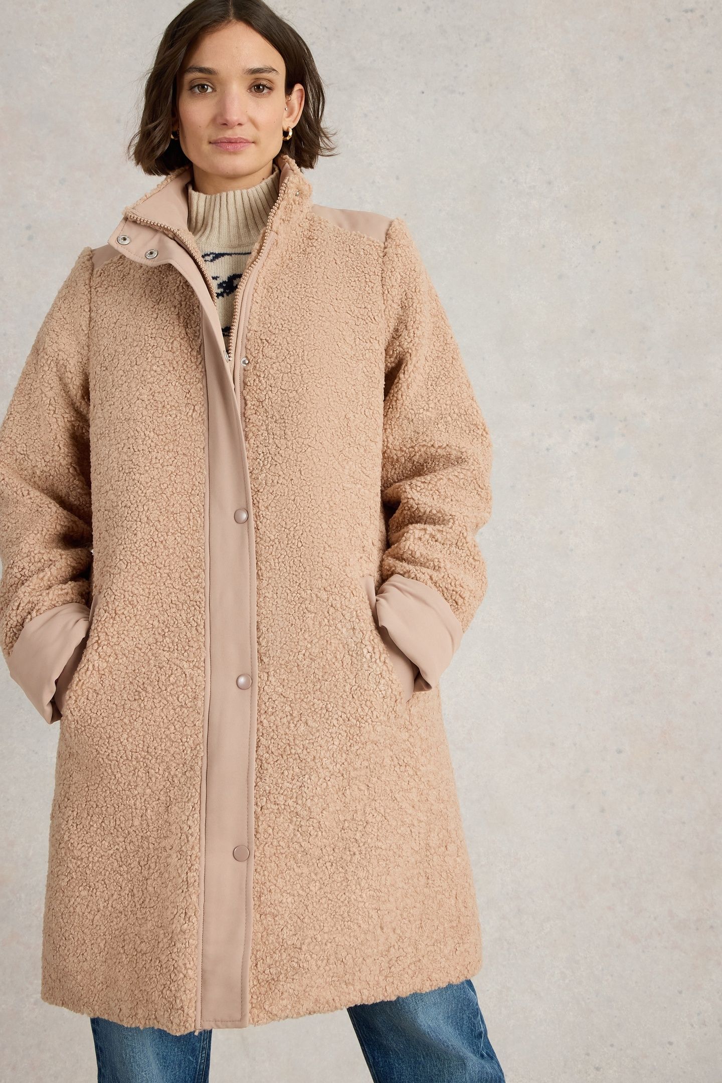 ELDER BORG COAT LGT NAT 1