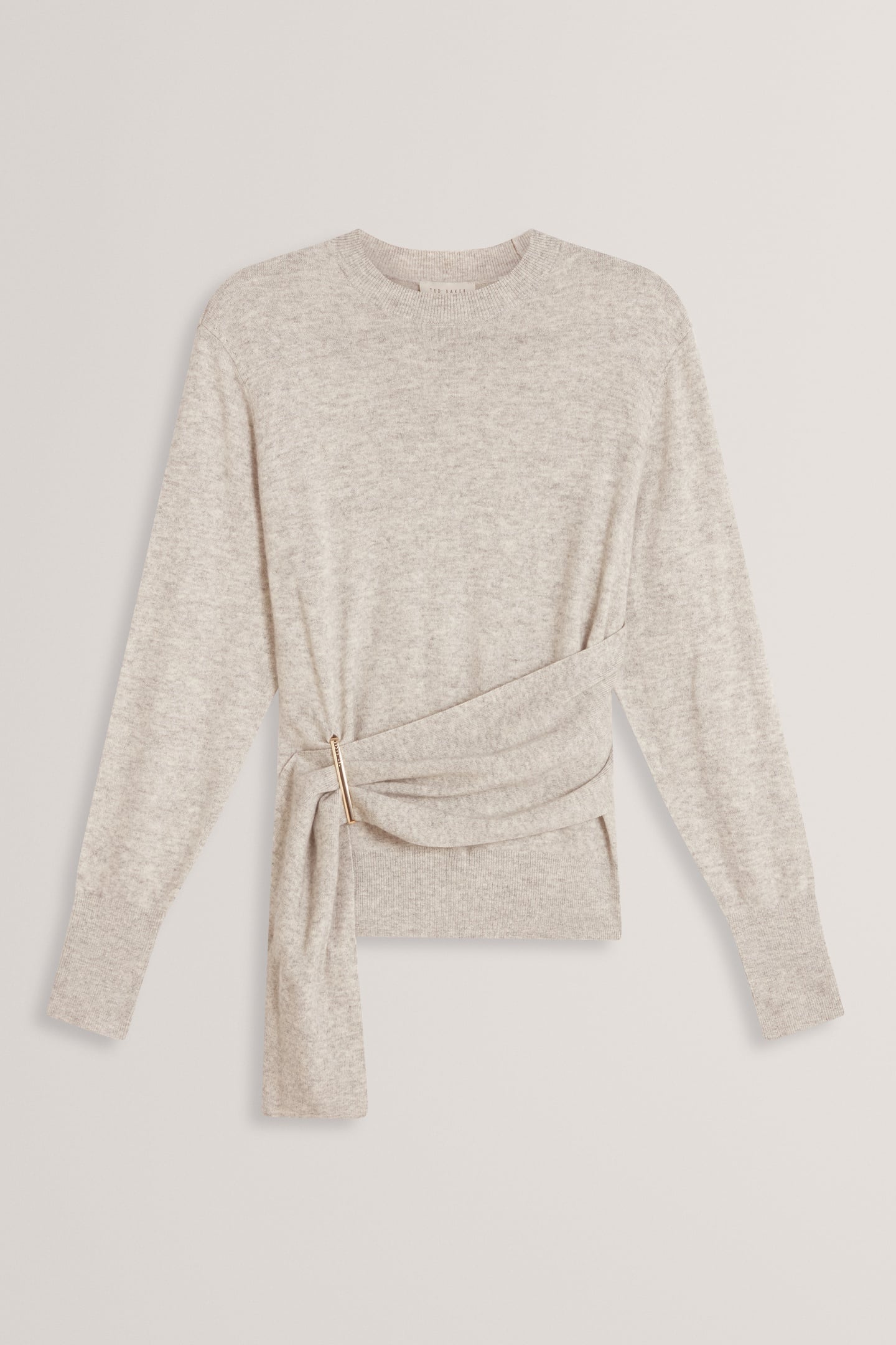 DRAPE DETAIL JUMPER GREY-MARL 3