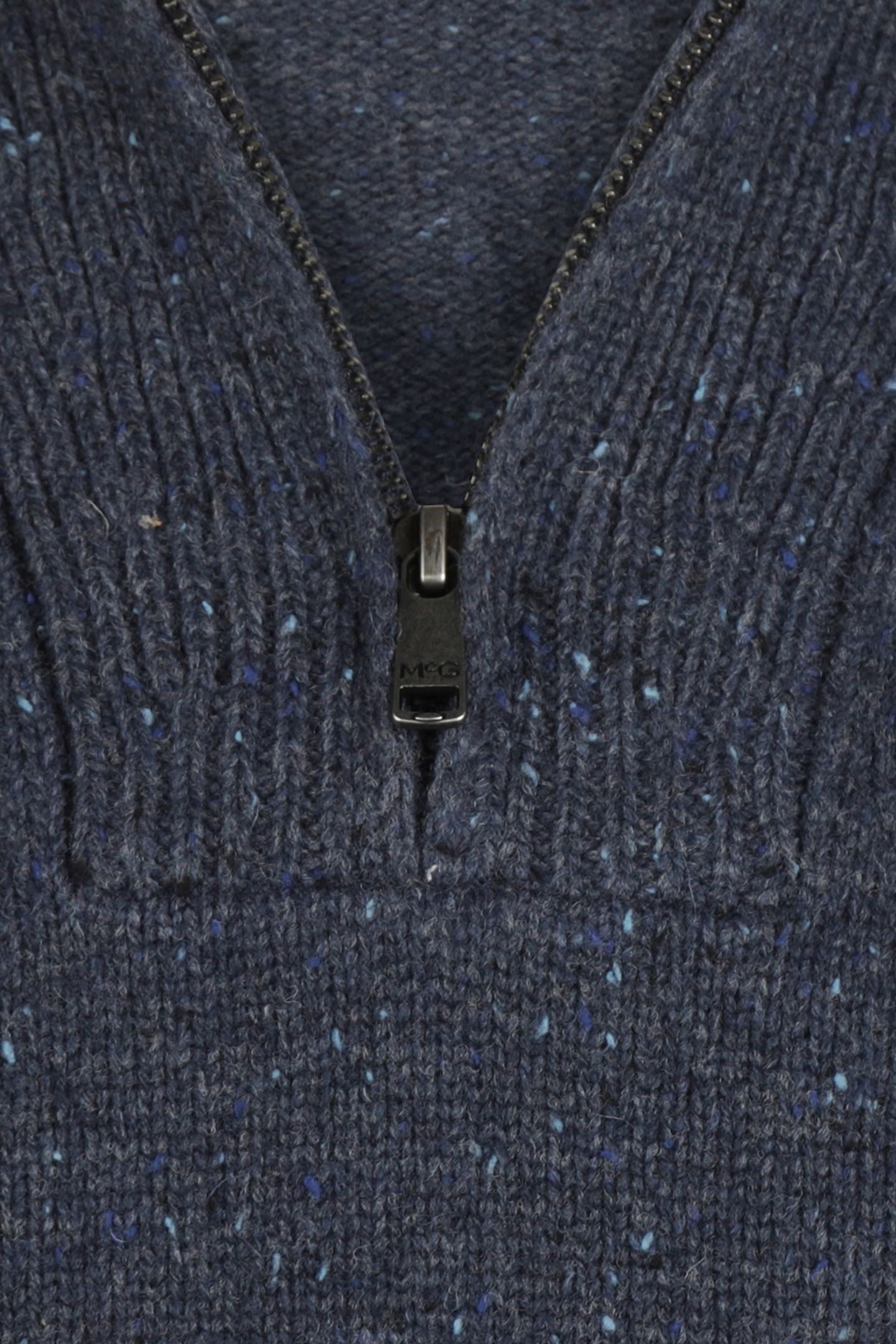 ZIP MOCK FISHERMANS SWEATER NAVY 5