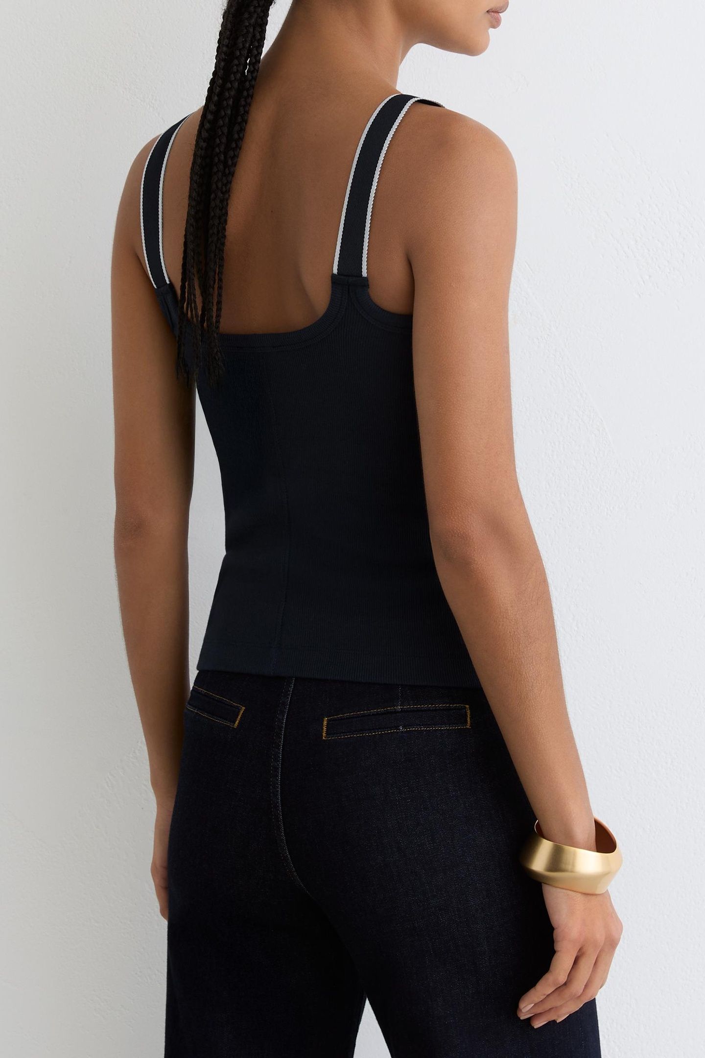HARDWEAR DETAIL VEST NAVY/WHITE 3