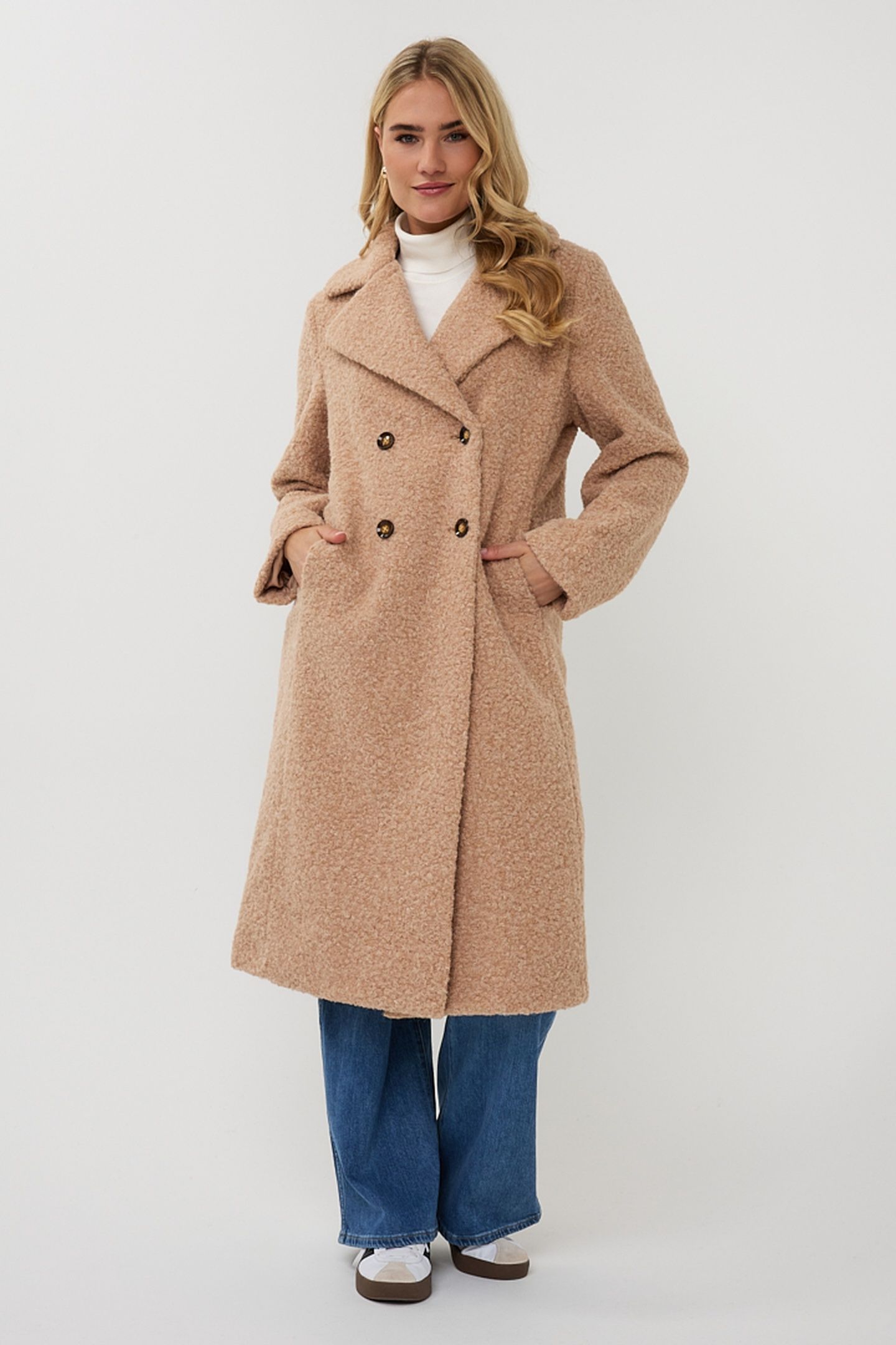 COAT BOUCLE SAND 1