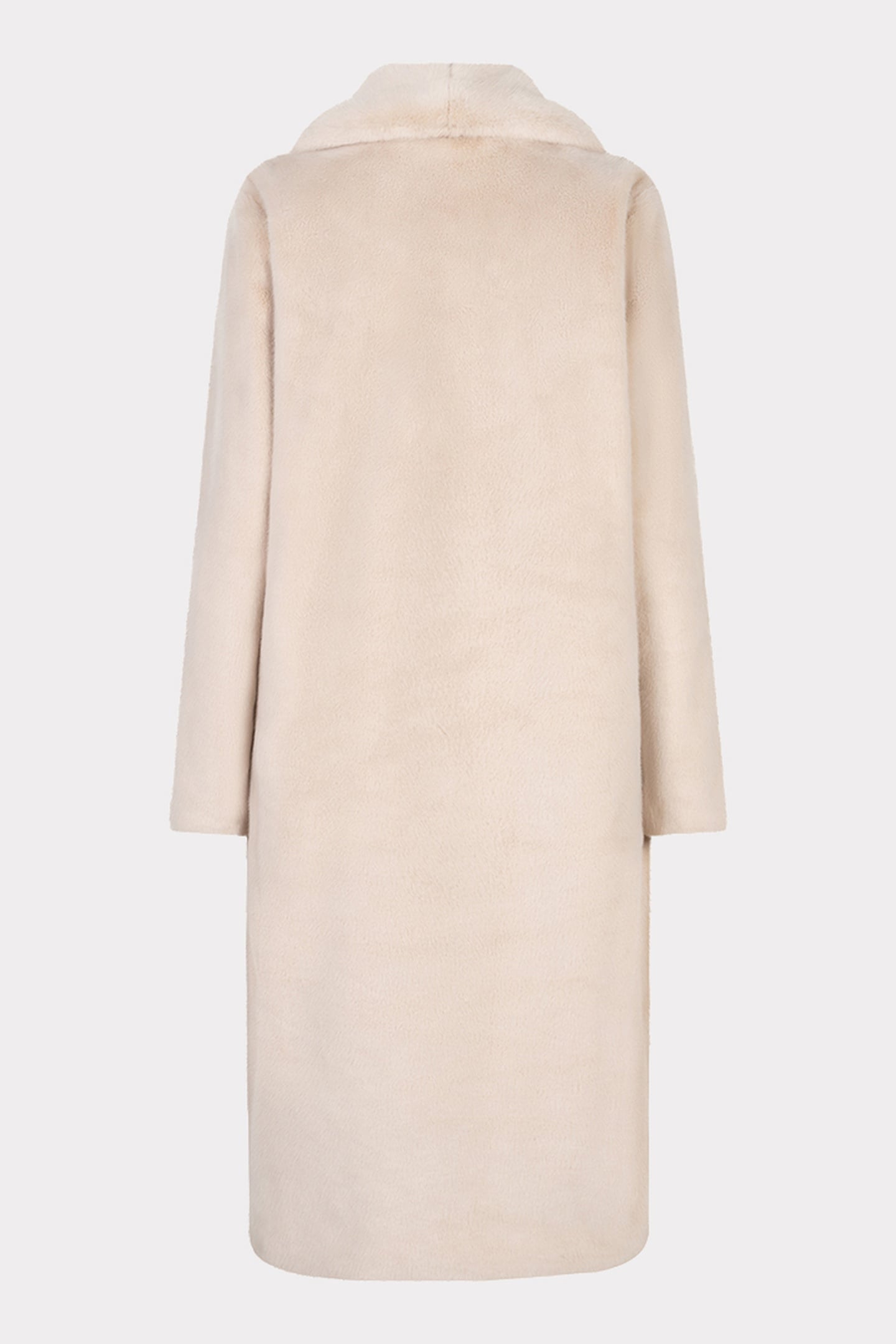 COAT SHAWL COLLAR FAKE FUR SAND 5