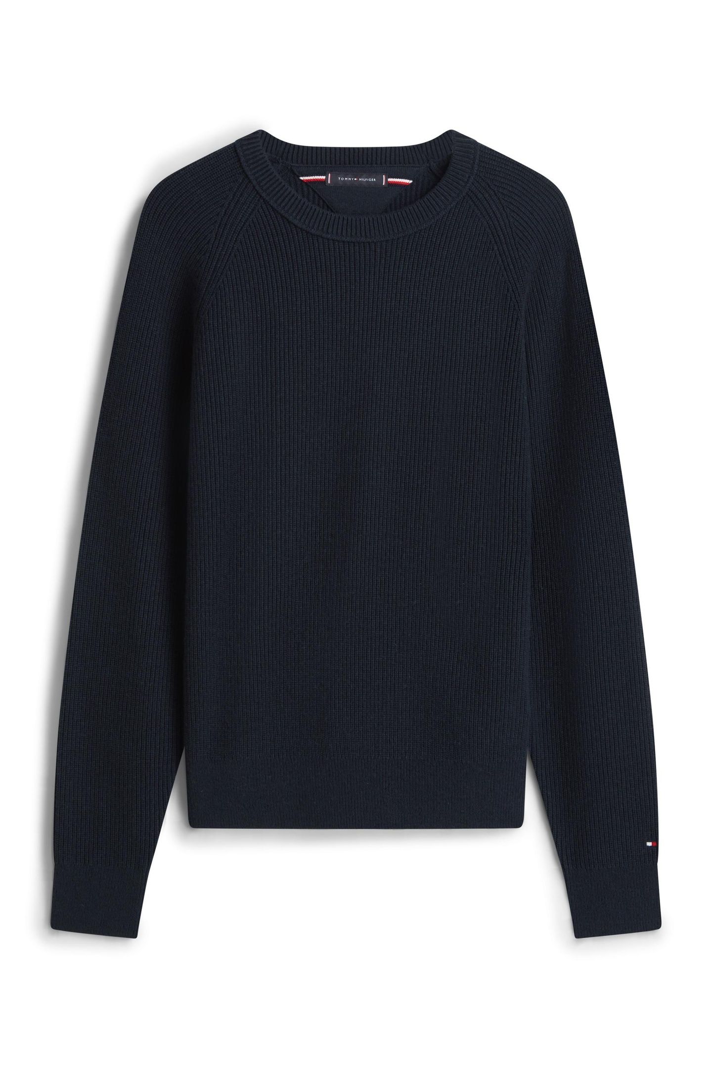 FISHERMAN RIB CREW NECK DARK NIGHT NAVY 5