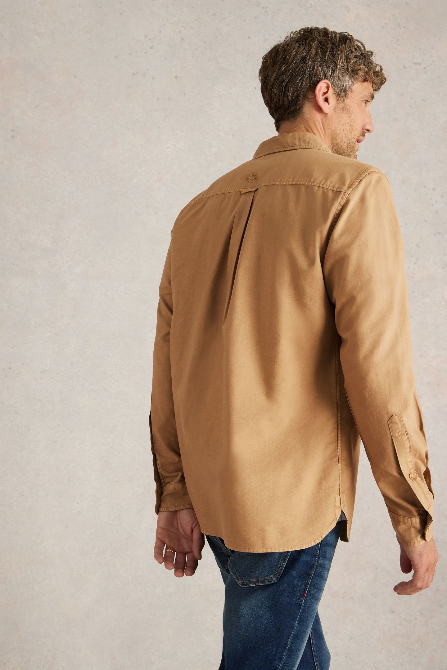 BRUTON OXFORD SHIRT LIGHT TAN 2
