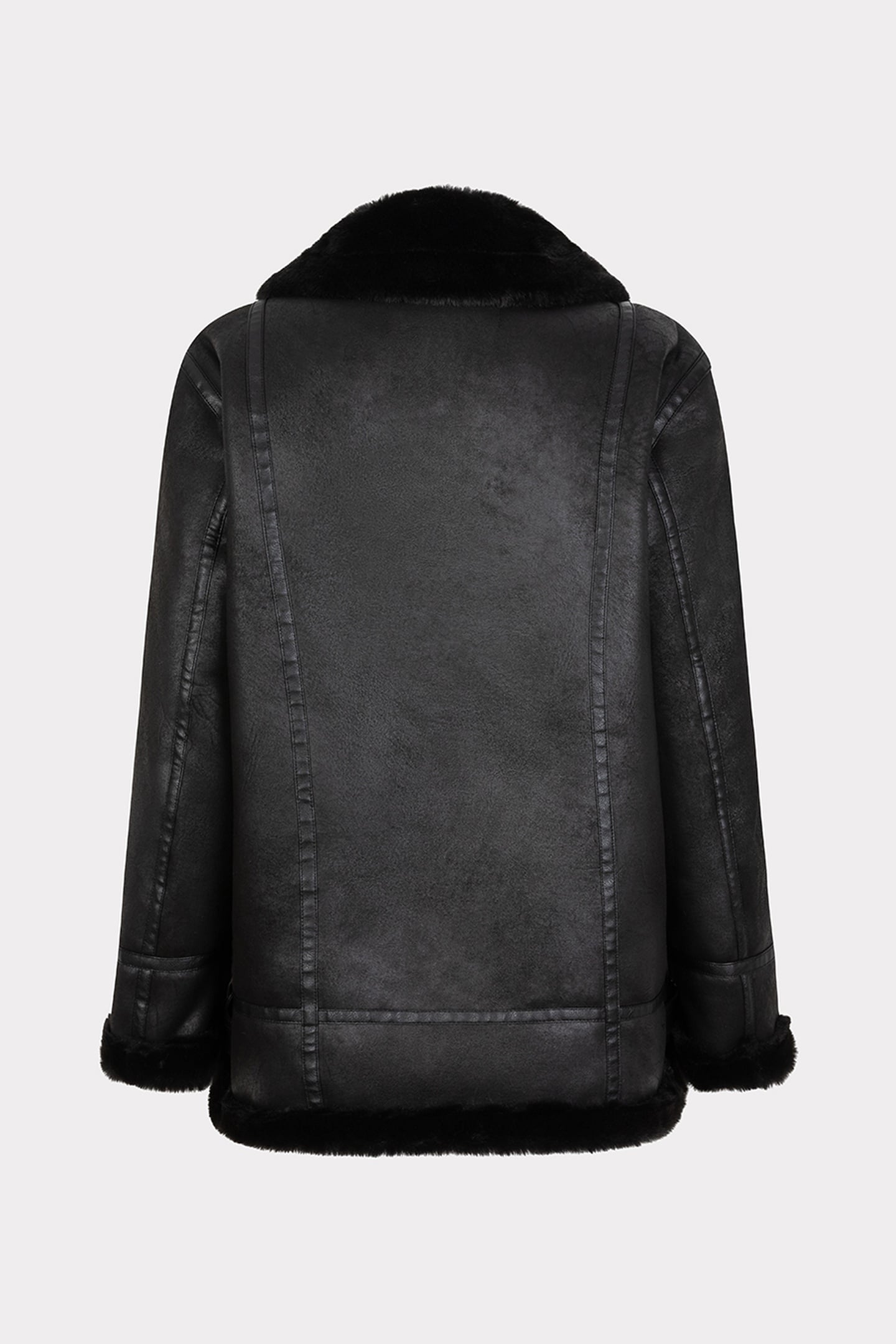 JACKET SUEDINE LONG BLACK 6