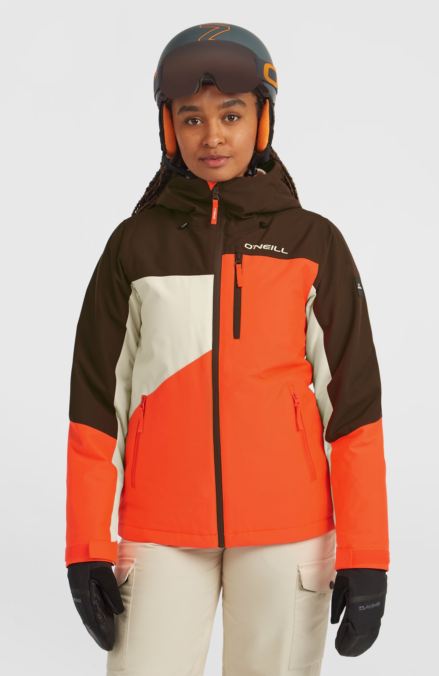 FWC'CRUZ TRIPLE SNOW JACKET COFFEE BEAN COLOUR BLOCK 1