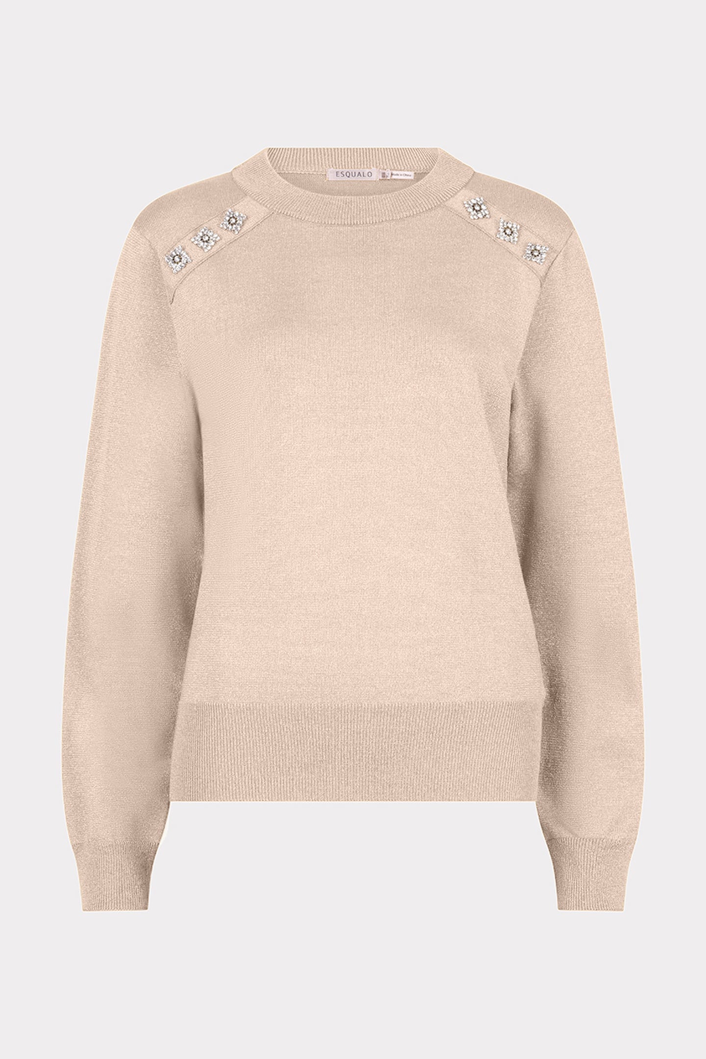 SWEATER ROUNDED NECK LUREX CANDY 1