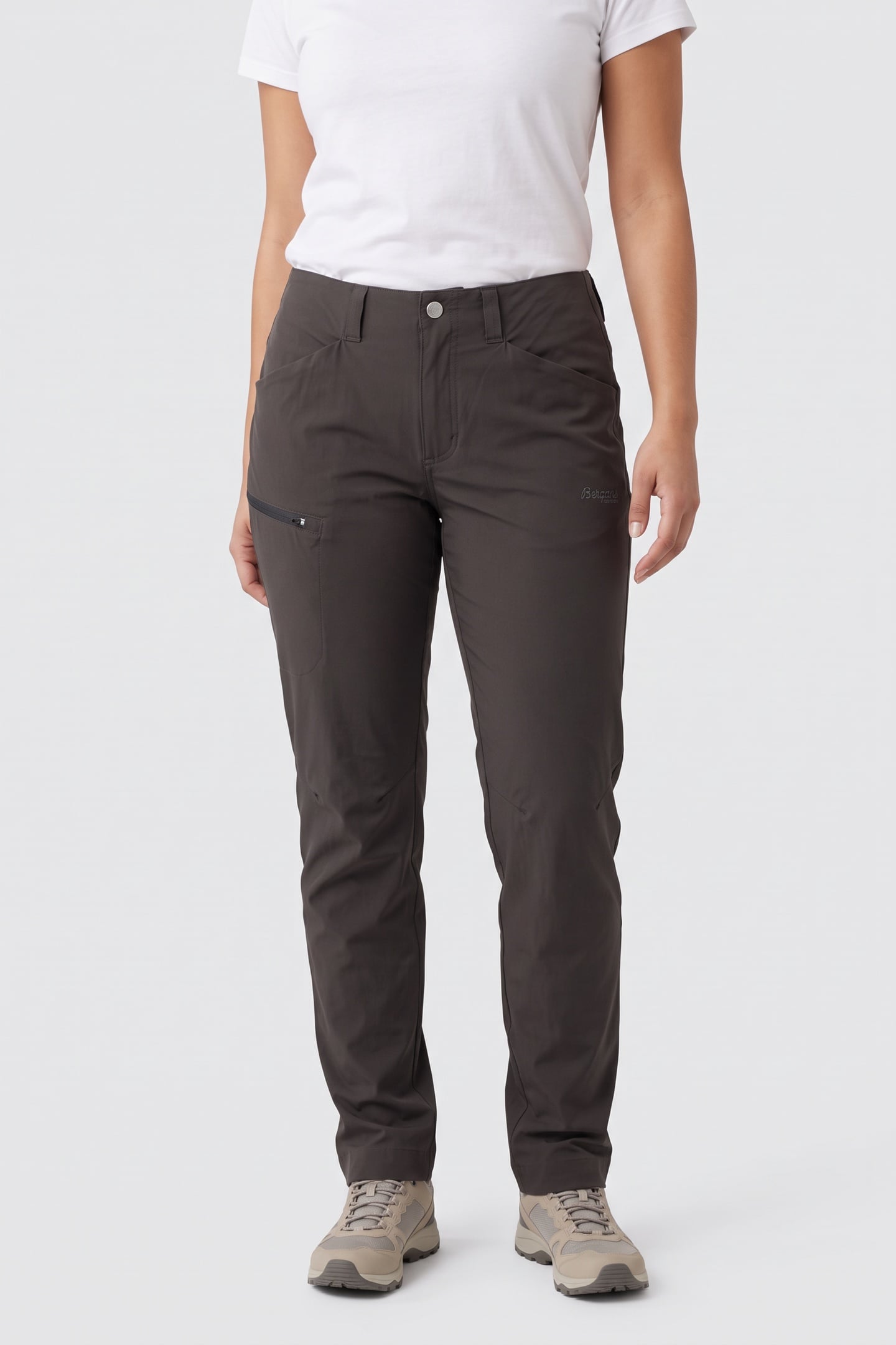 UTNE V5 W PANTS SOLID CHARCOAL 1
