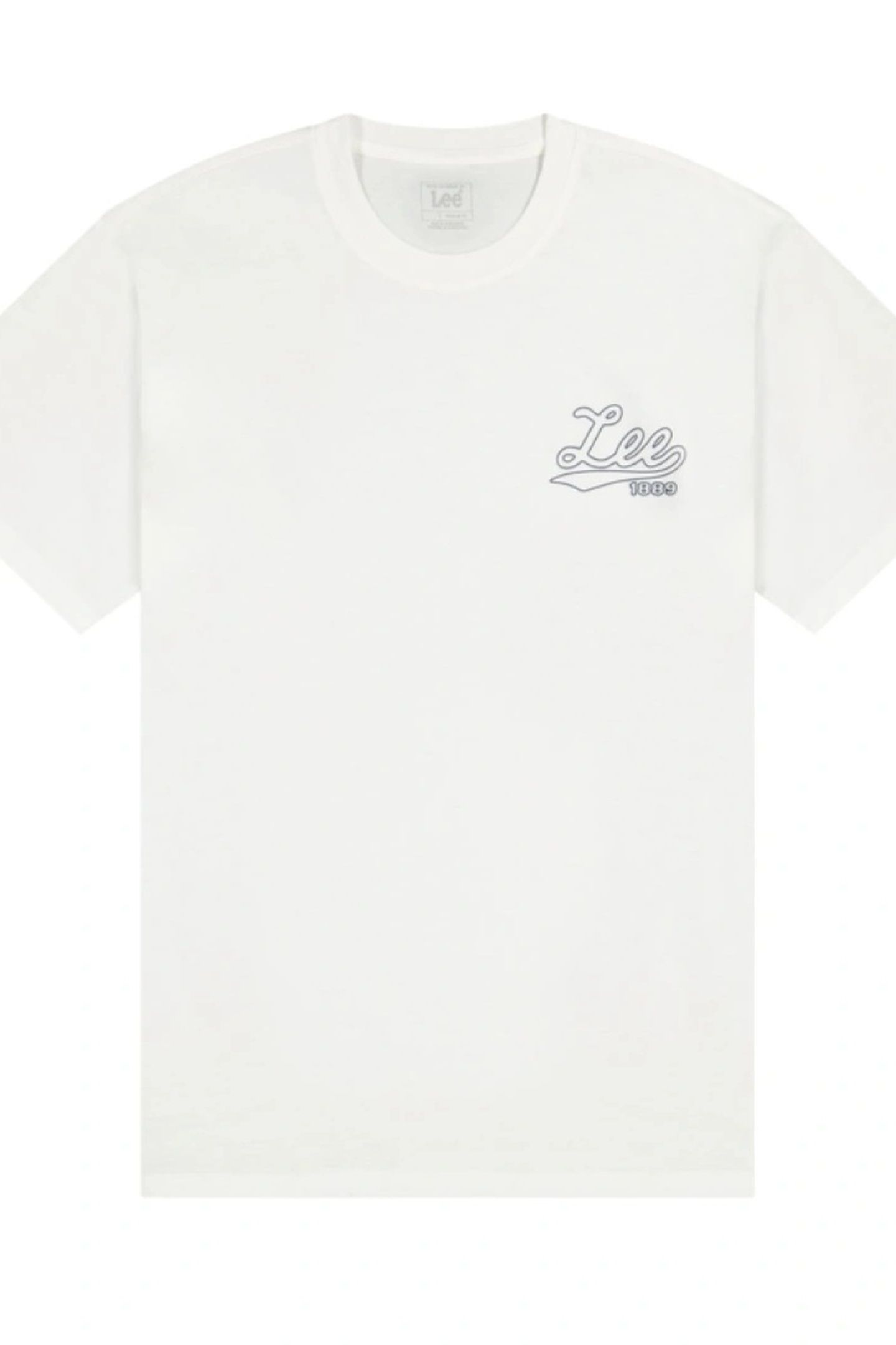 BIG LEE LOGO TEE BRIGHT WHITE REGULAR WHITE 1