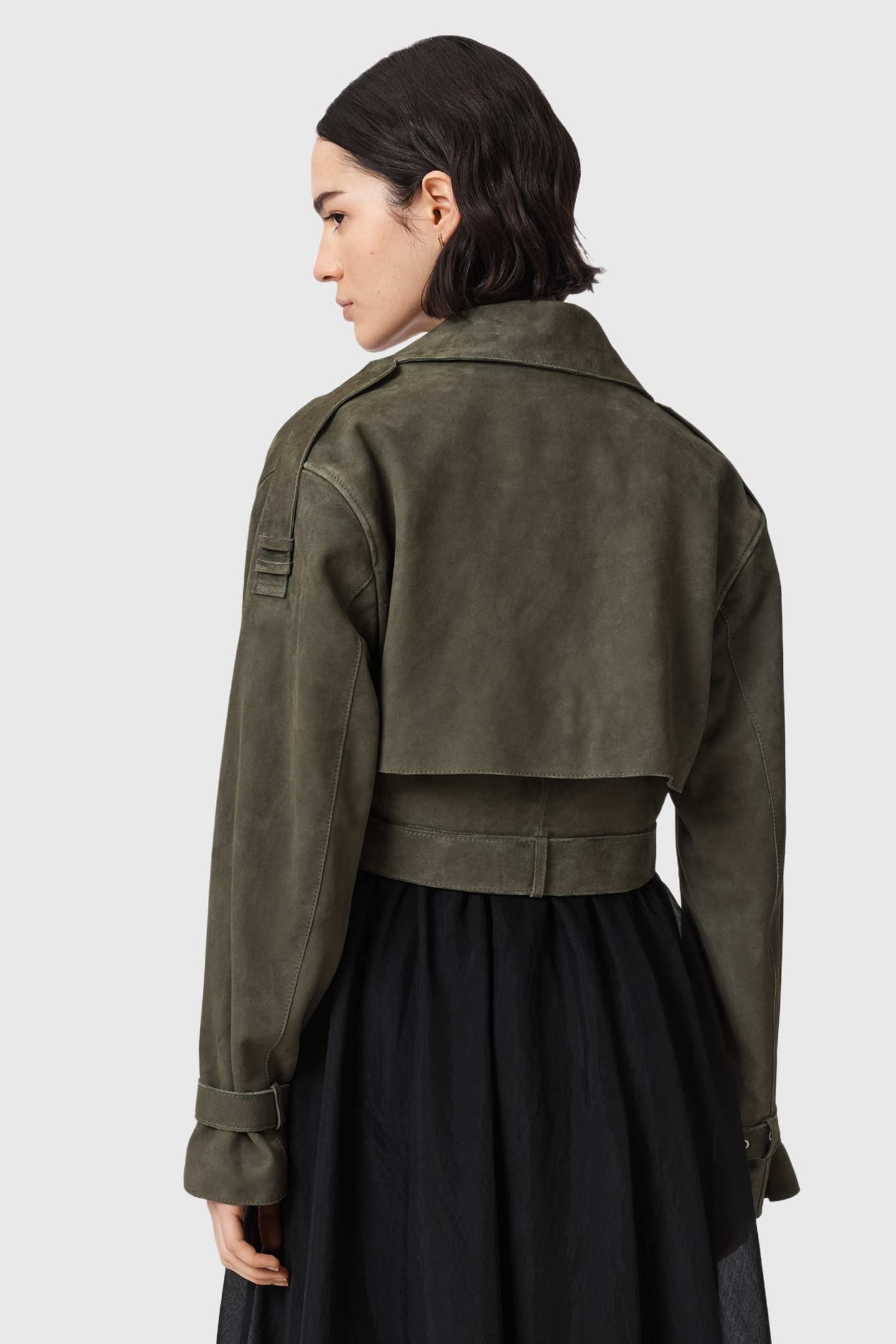 OPHELIA SUEDE JACKET CALEDONE GREEN 2