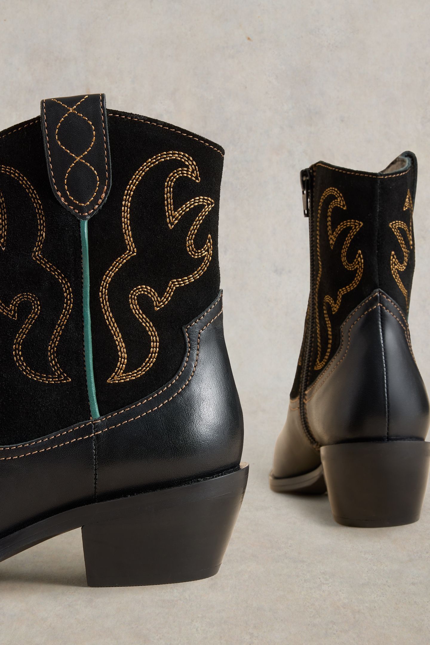 BEAU WESTERN BOOT PURE BLK 4