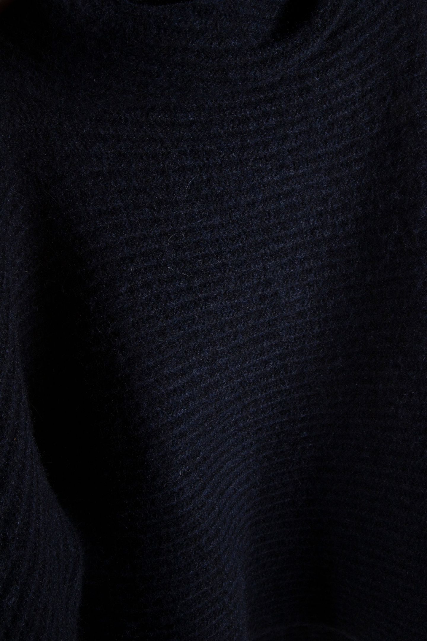 TOPAZ - BLUE RIBBED KNIT TURTLENECK SWEATER 4