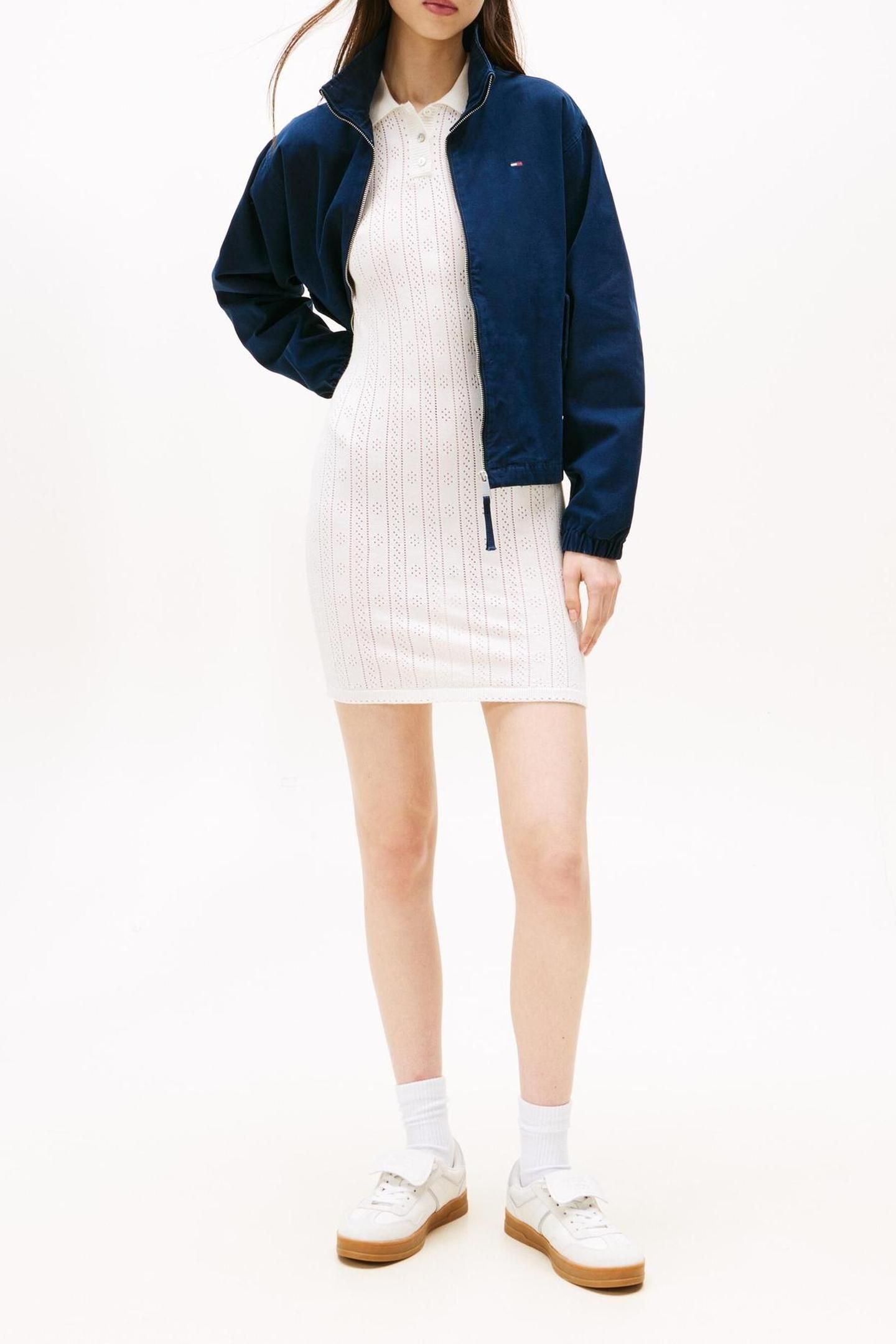 TJW REG ZIP COTTON JACKET DARK NIGHT NAVY 2