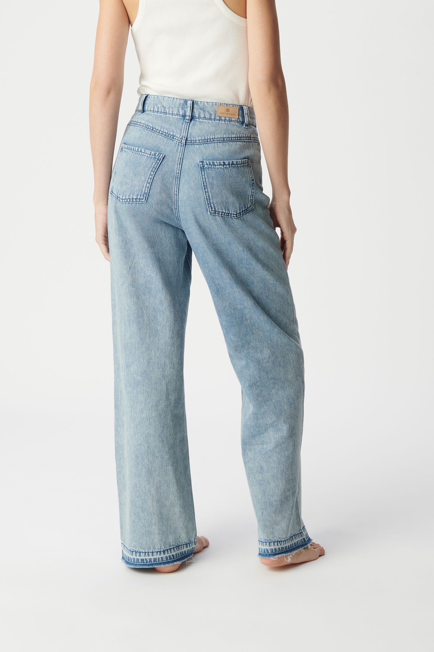 EDIE HIGH-WAISTED WIDE-LEG LIGHT BLUE JEANS 2
