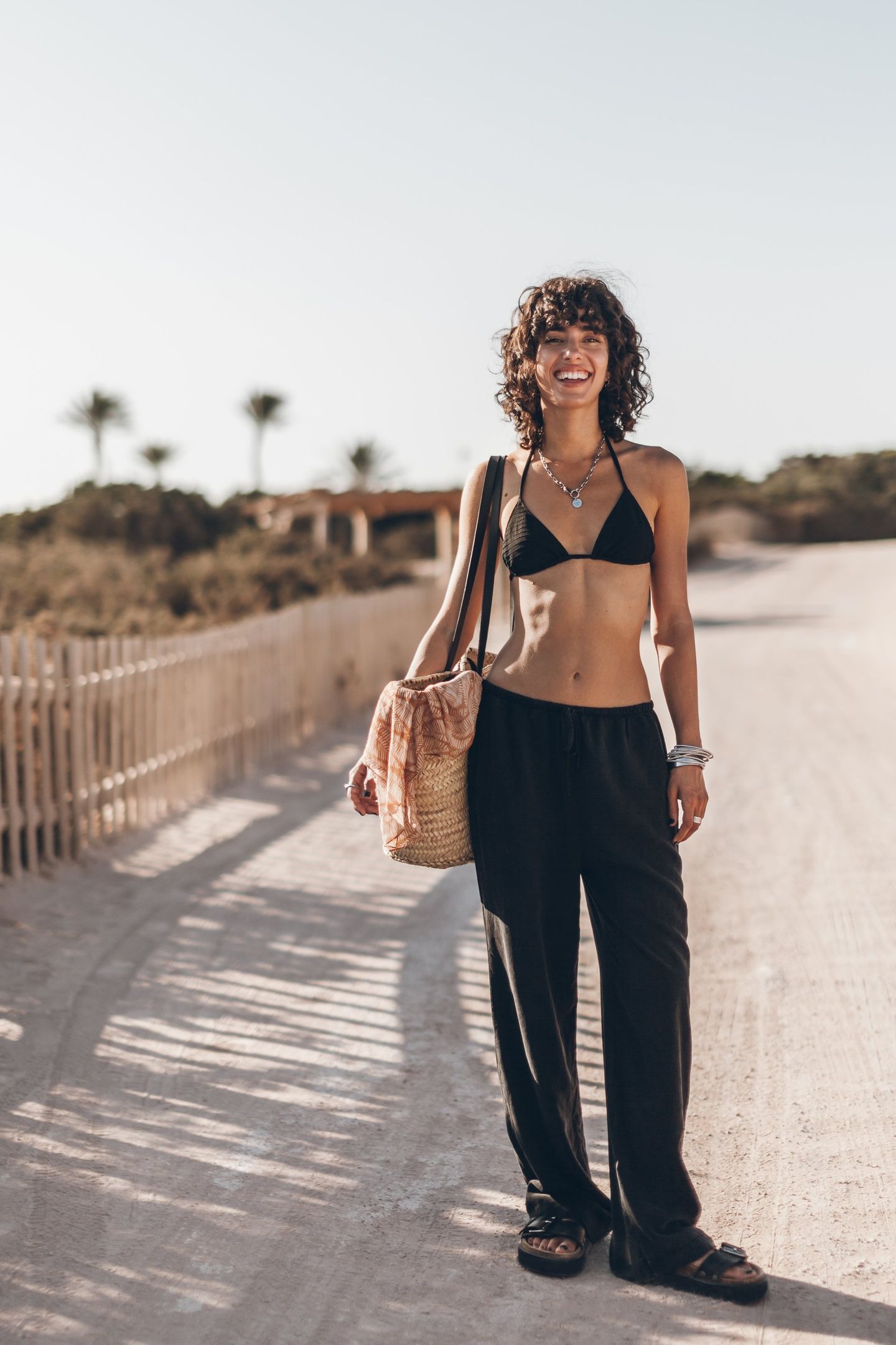 THE BLACK TRIANGLE BIKINI TOP 1