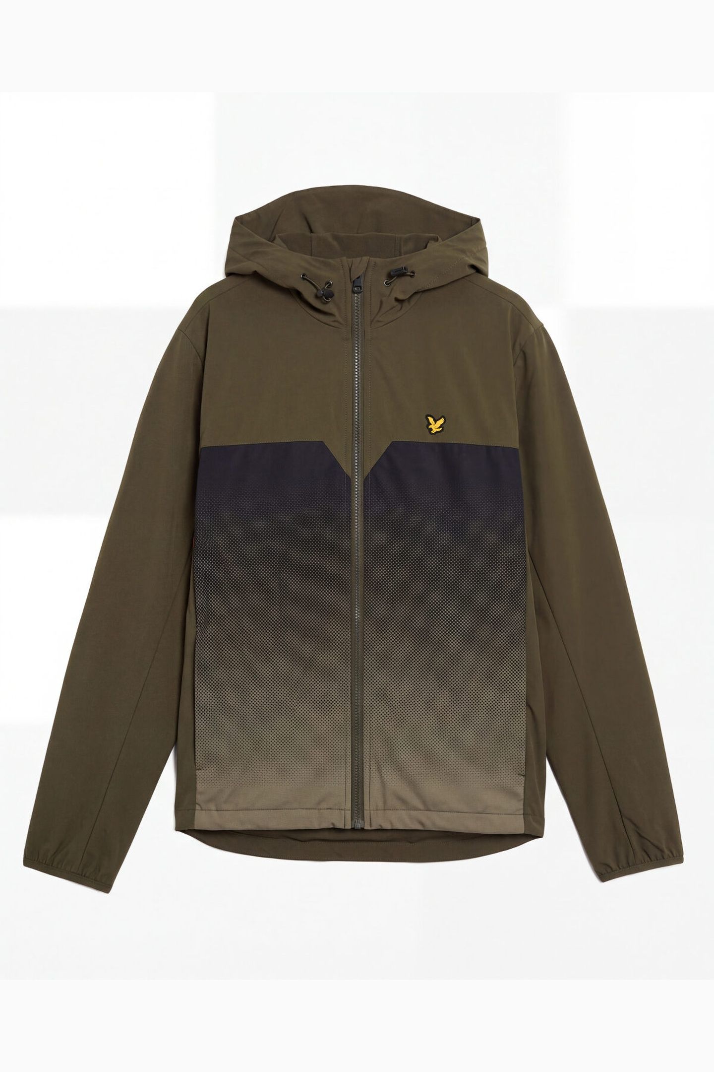 GRADIENT COLOUR BLOCK JACKET OLIVE/JET BLACK 4