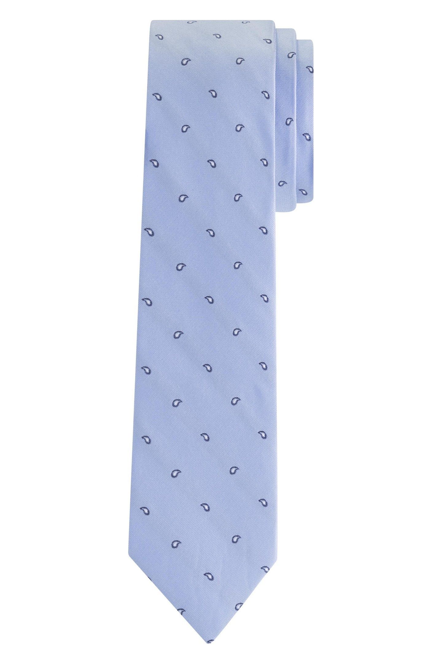 MICRO PAISLEY SILK TIE VISTA BLUE 1