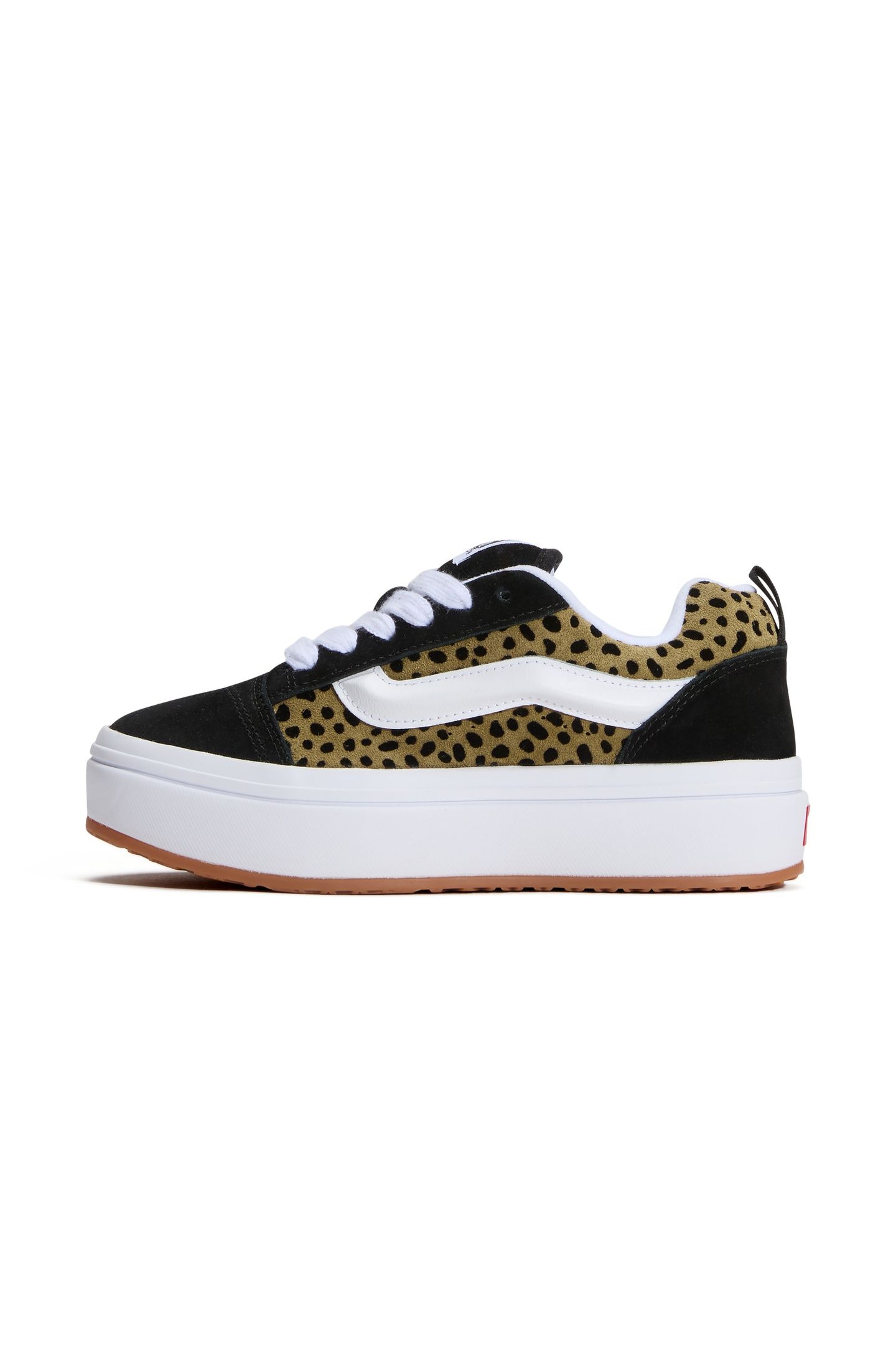 UNISEX KNU SKOOL PLATFORM LIGHT SPOTTED OLIVE BROWN/BLACK 2