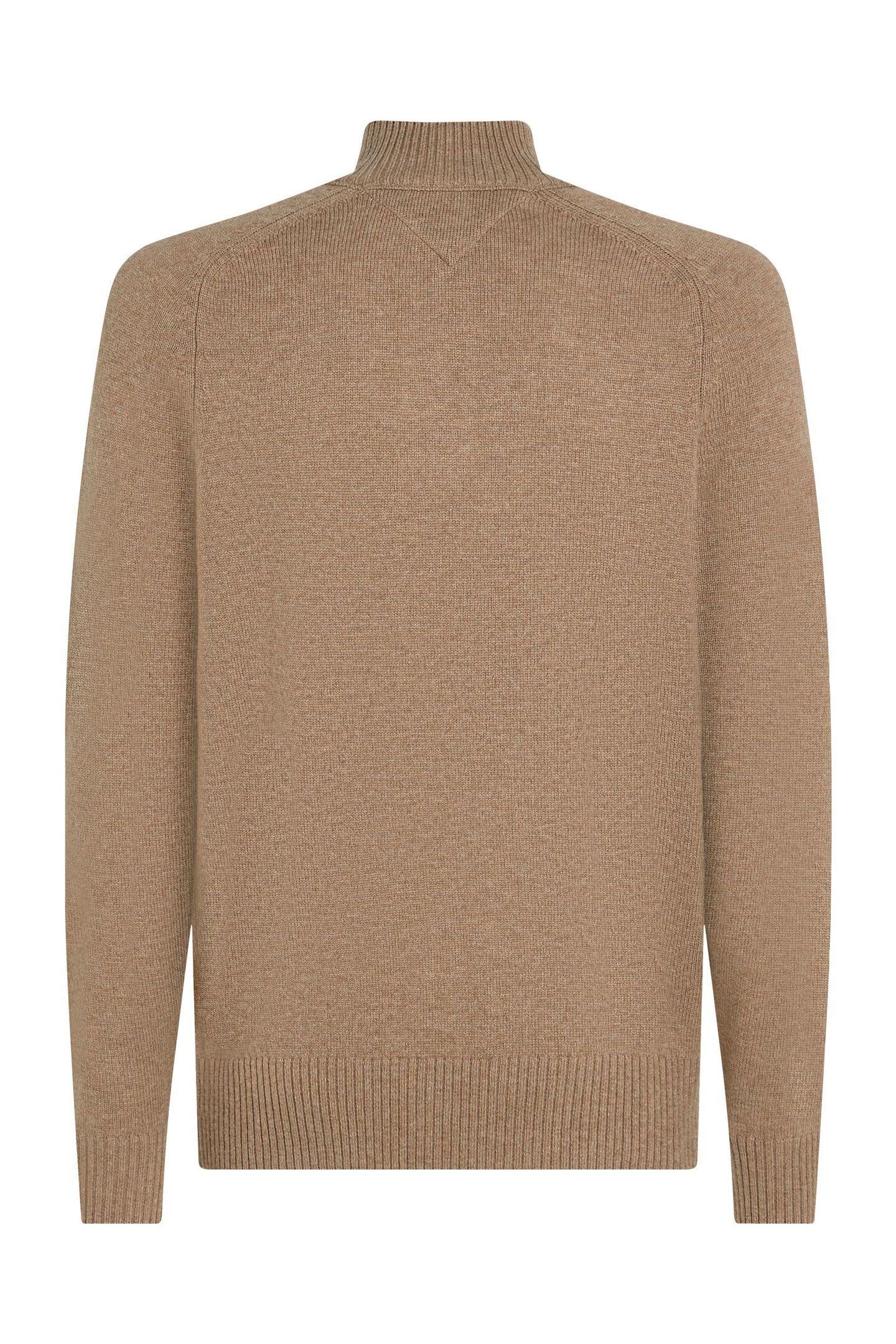 LAMBSWOOL ZIP MOCK SAFARI CANVAS HEATHER 4