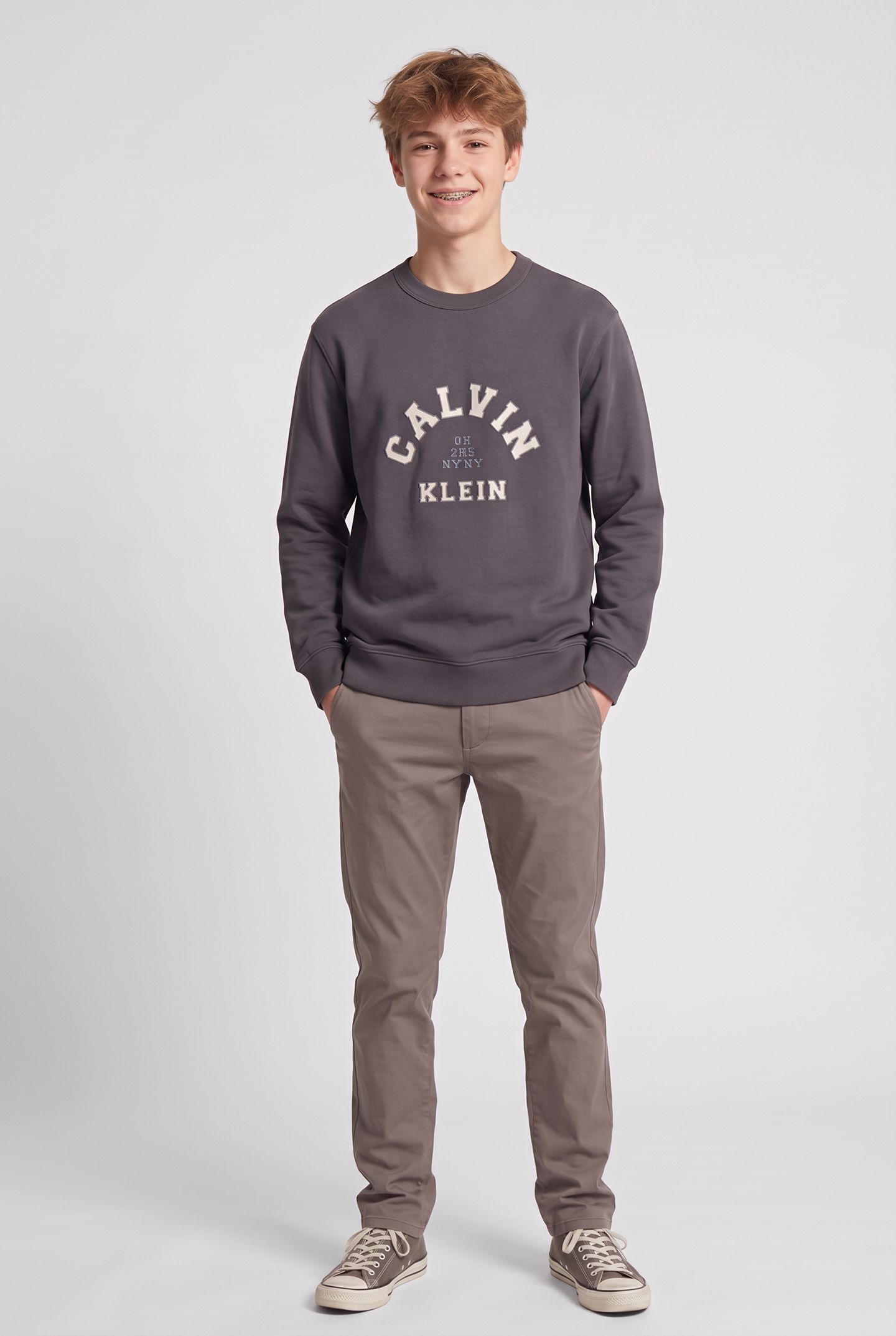 BOYS VARSITY CN SWEATSHIRT COAL 1