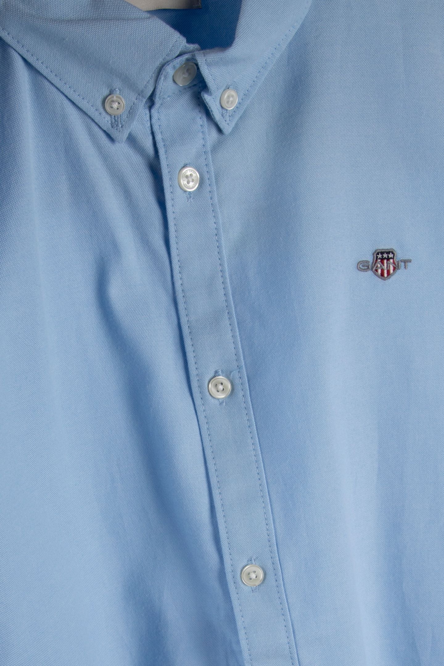 TEEN BOYS SHIELD OXFORD SHIRT SKY BLUE 4