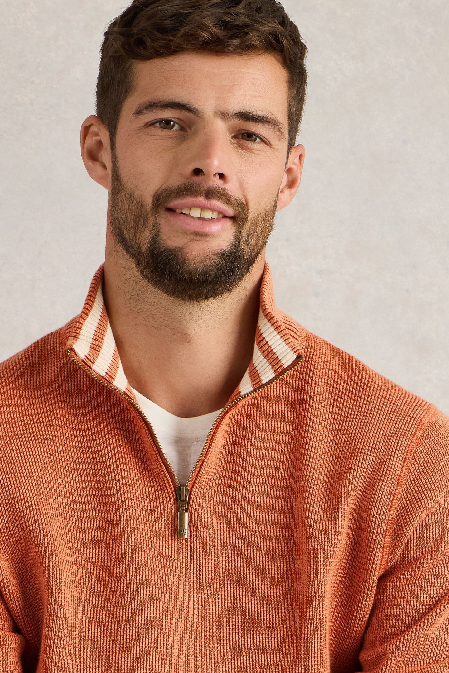 ATTADALE FUNNEL NECK JUMPER DK ORANGE 4