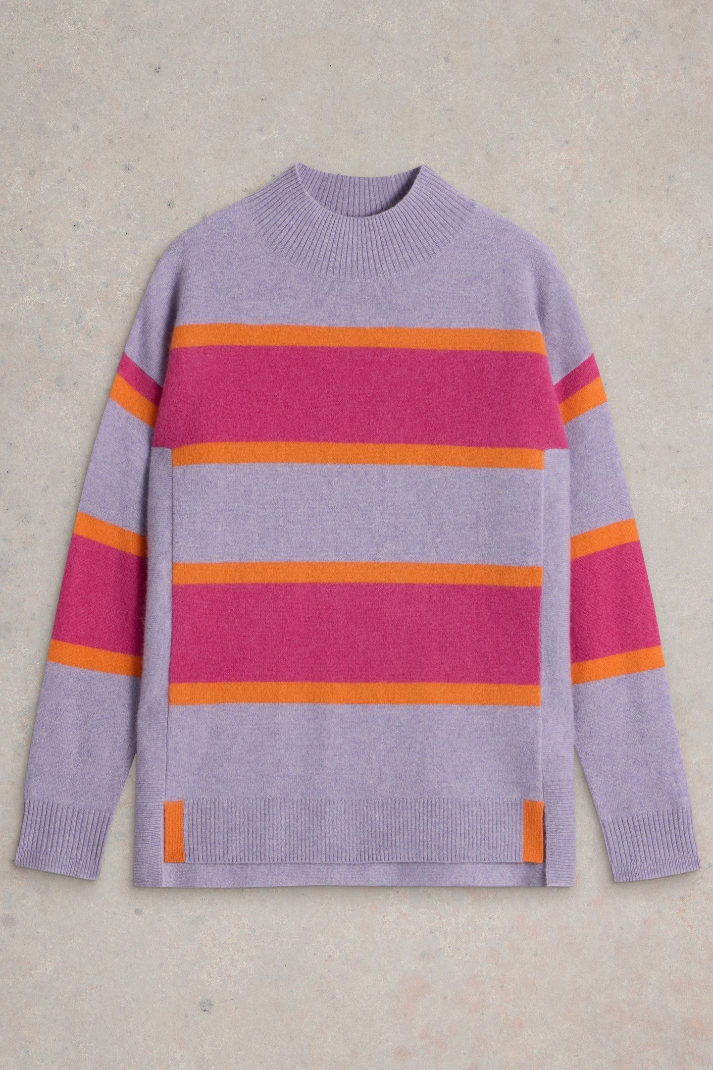 HOLLY HIGH NK STRP CASH JUMP PURPLE MLT 4