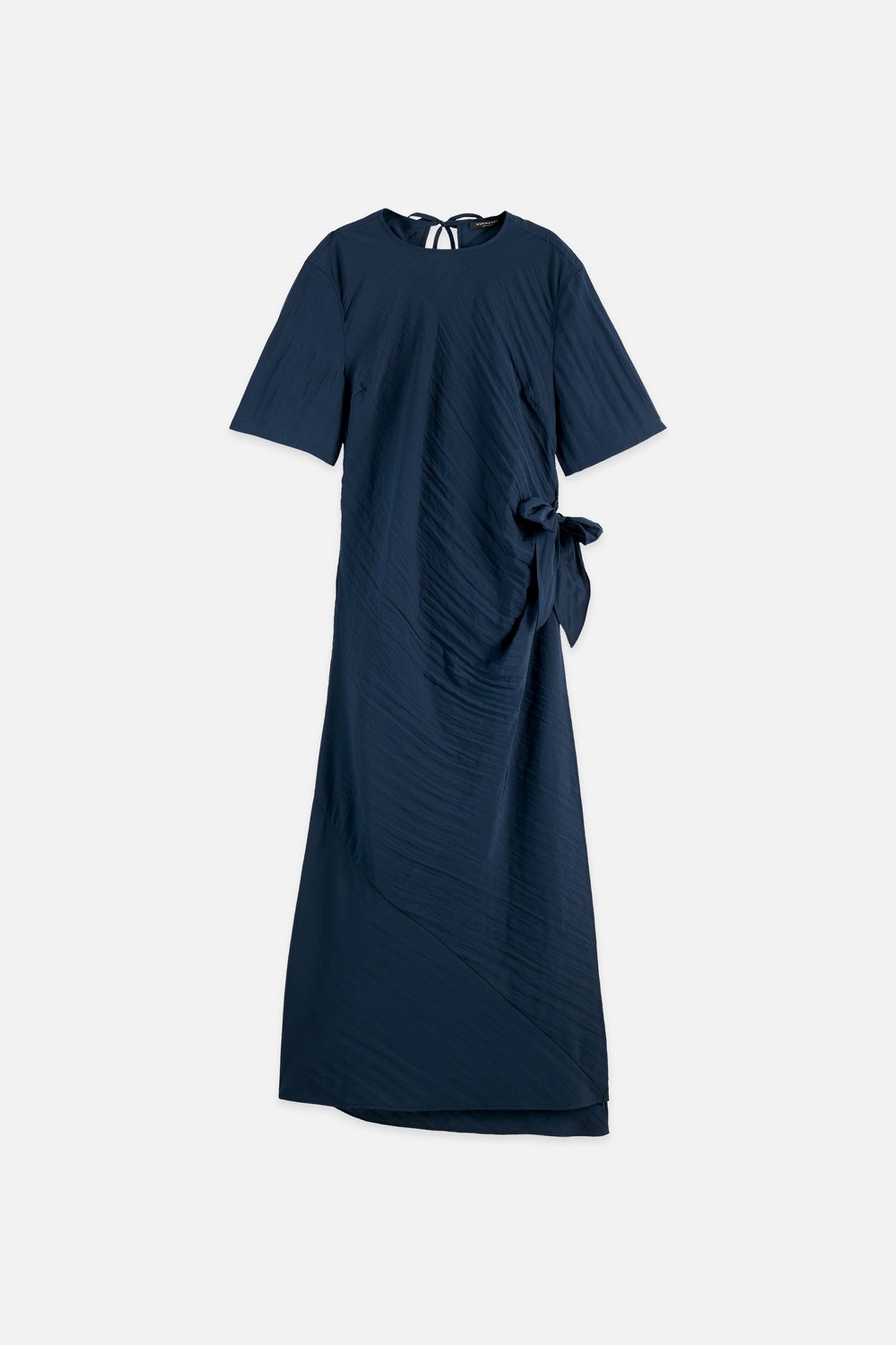 TIE WRAP MIDI DRESS CARBON 4