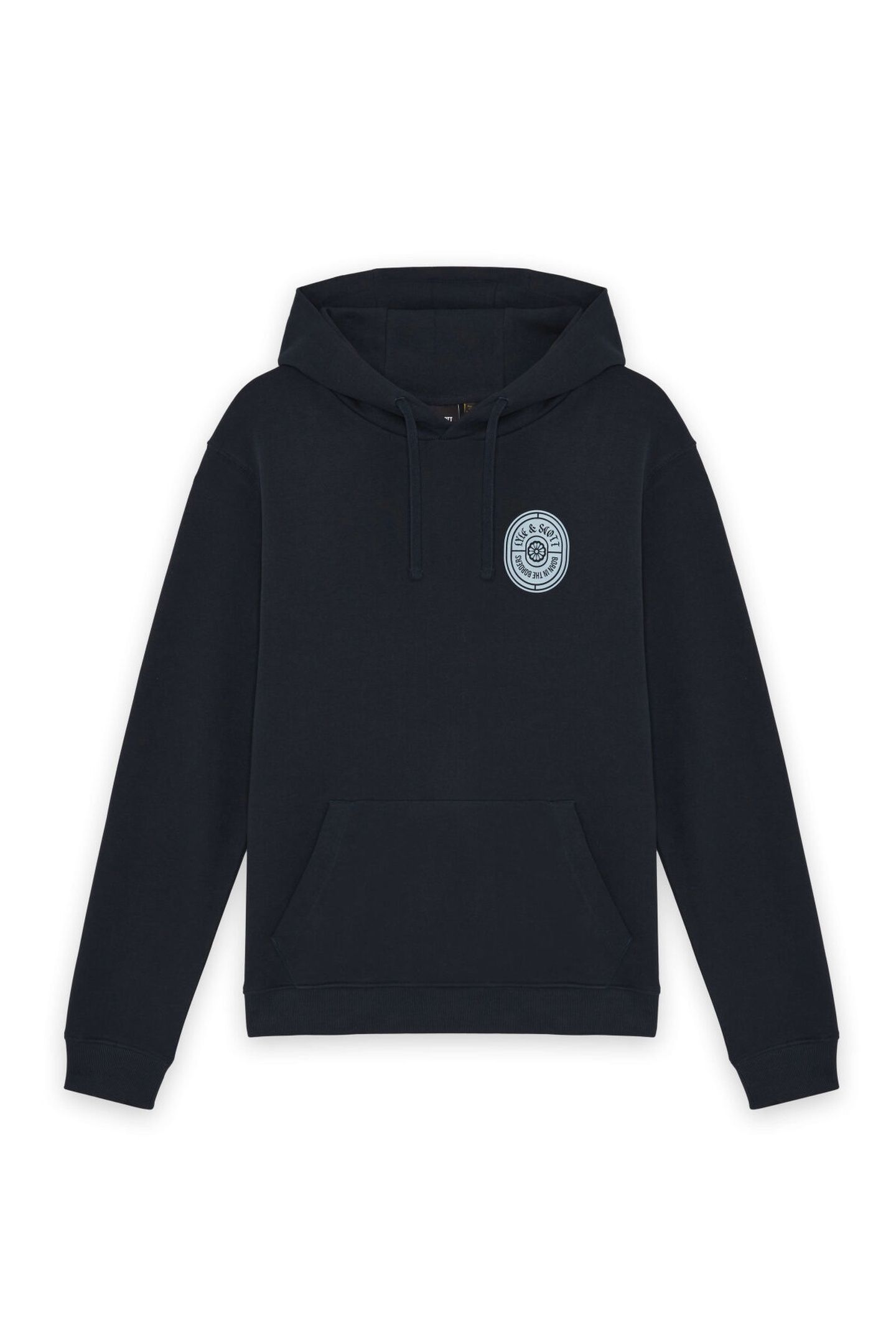 BORDERS LABEL GRAPHIC HOODIE DARK NAVY 4