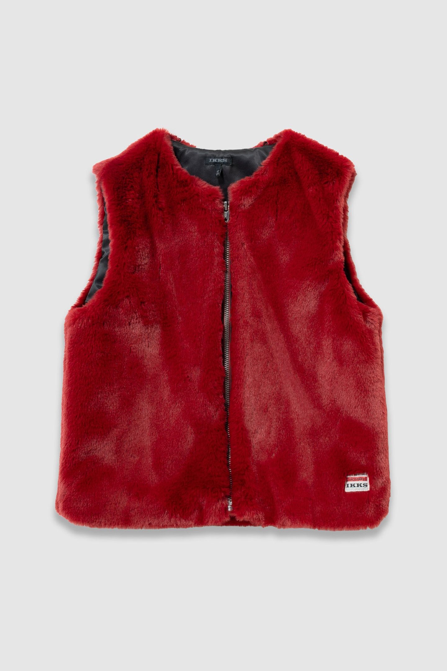 GIRLS’ 2-IN-1 BLACK PARKA AND RED GILET 3