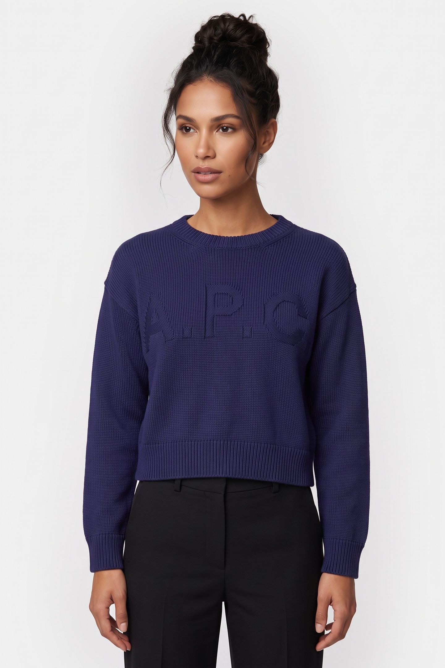 SWEATER CREW NECK DARK BLUE 2