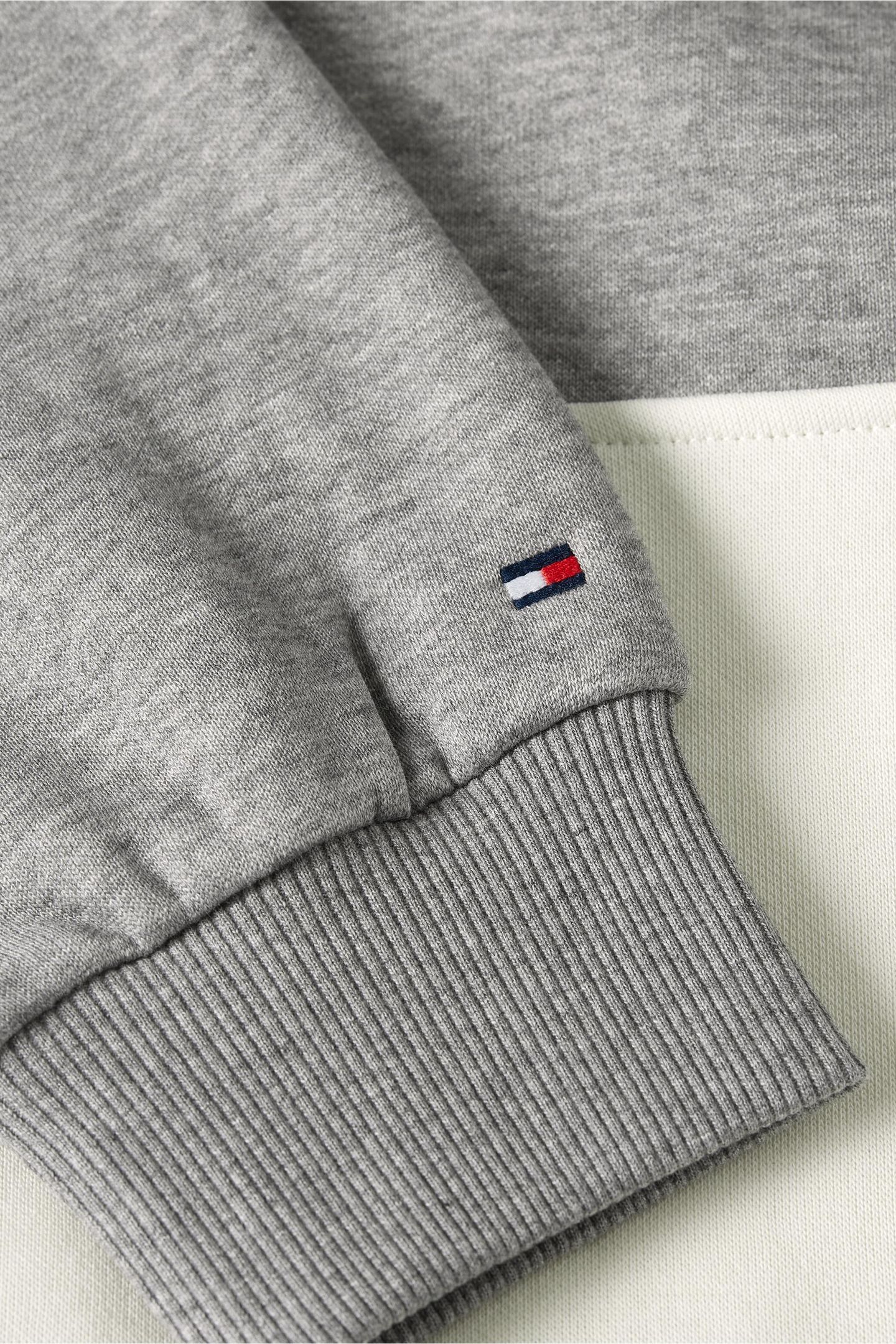 GOLD BUTTON RUGBY SWEATSHIRT MED HEATHER GREY 3