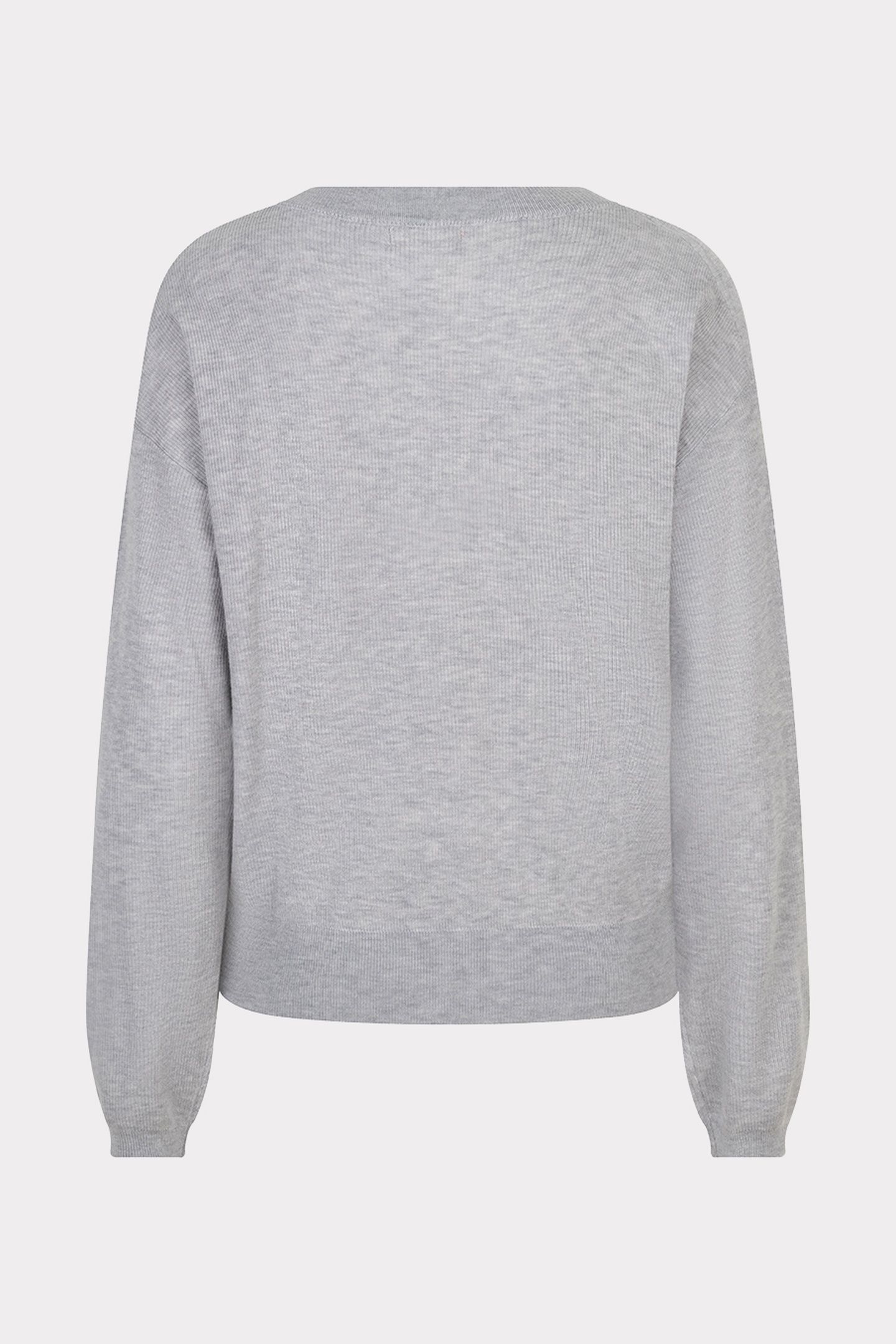SWEATER L/SLVE TWIST LIGHT GREY MELANGE 5