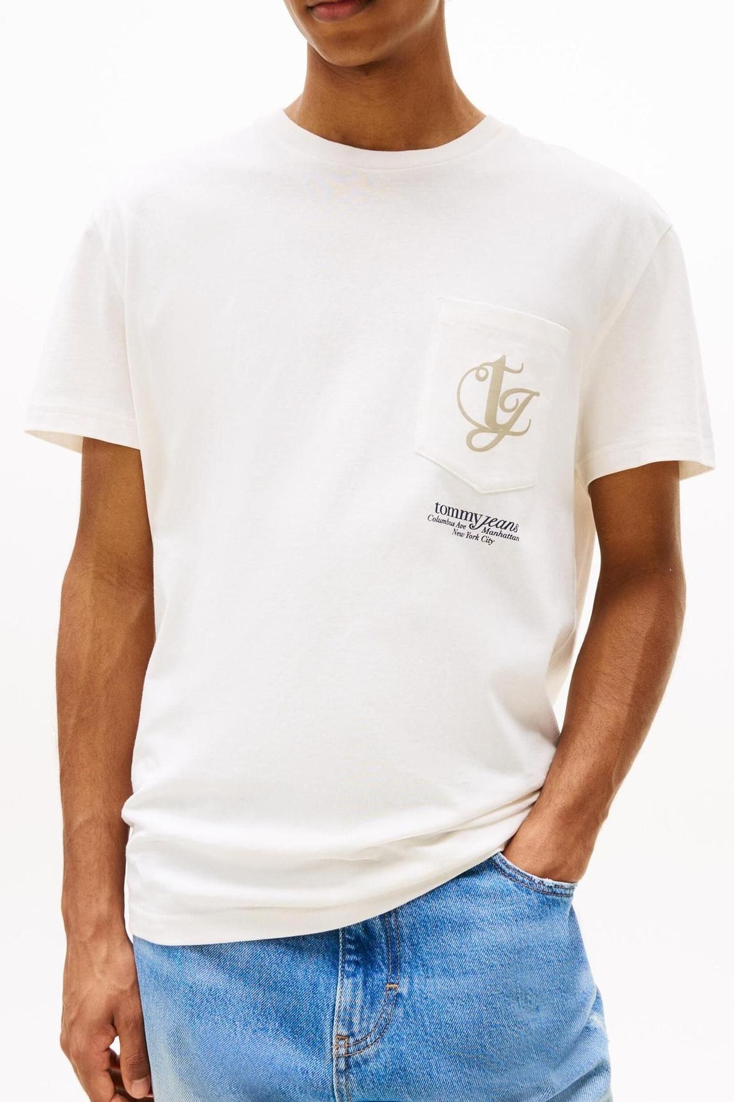 TJM REG MONOGRAM TEE ANCIENT WHITE 1