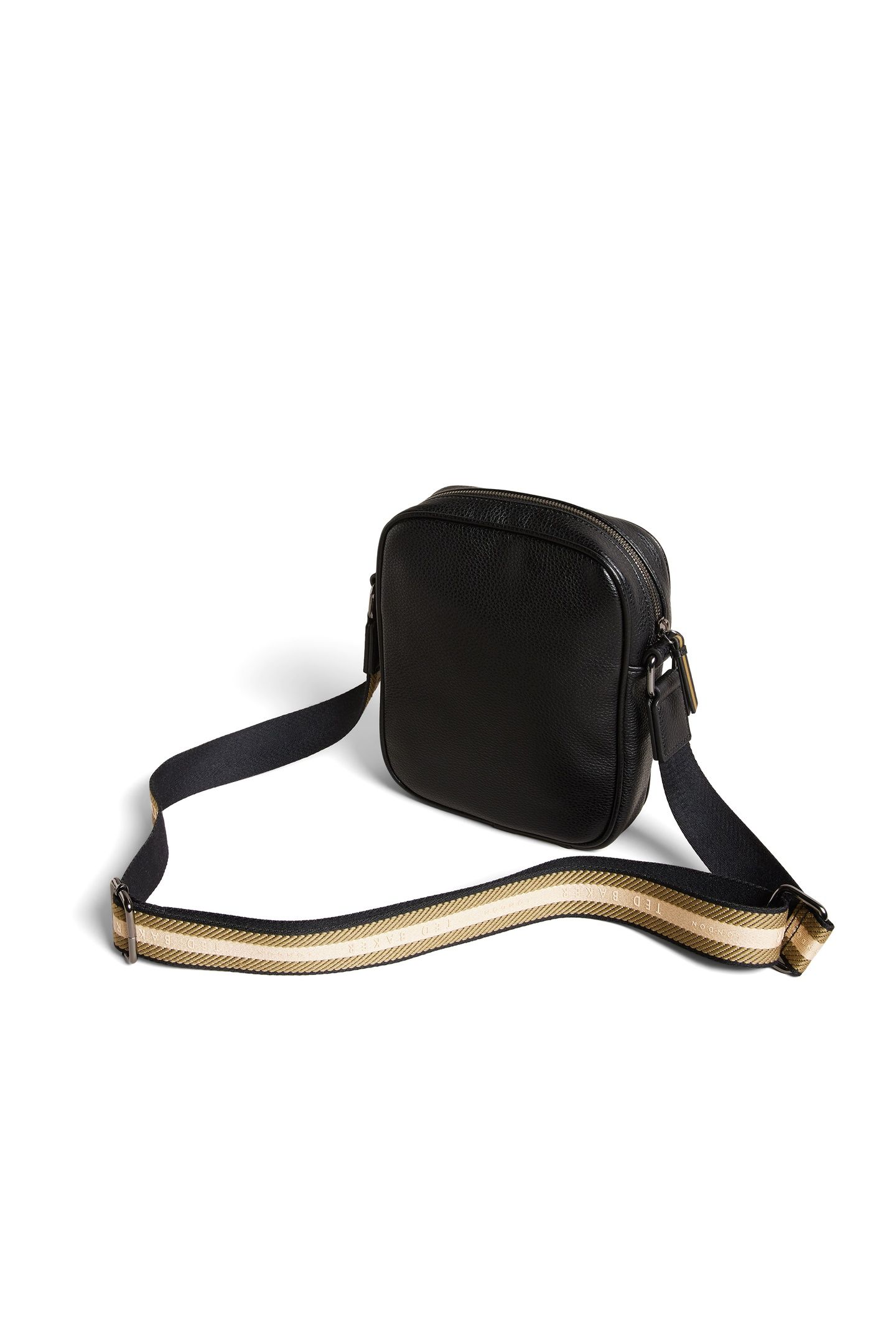 KIIAN PU WEBBING CROSSBODY BAG BLACK 2