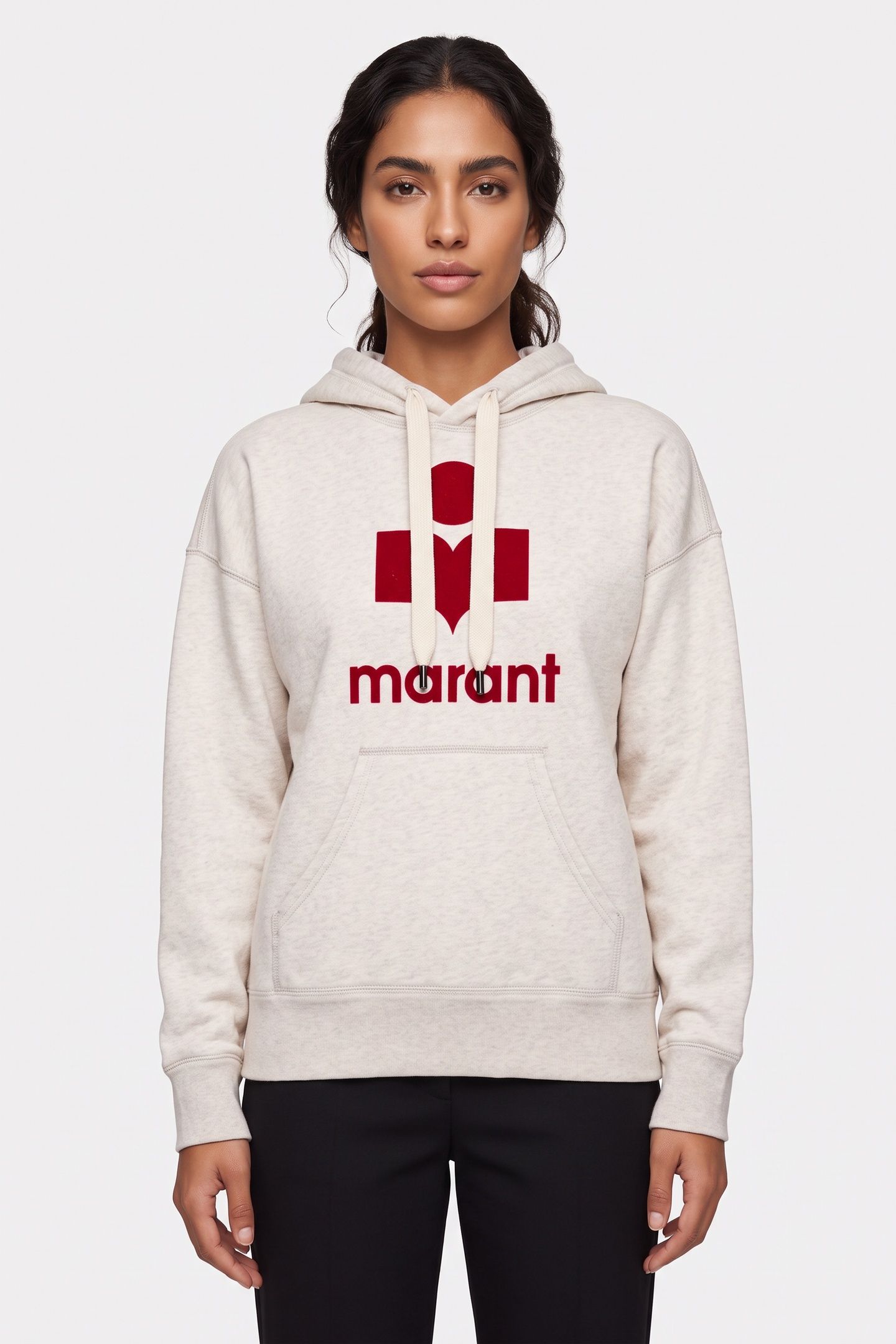 MANSEL T-SHIRT ECRU RED 1