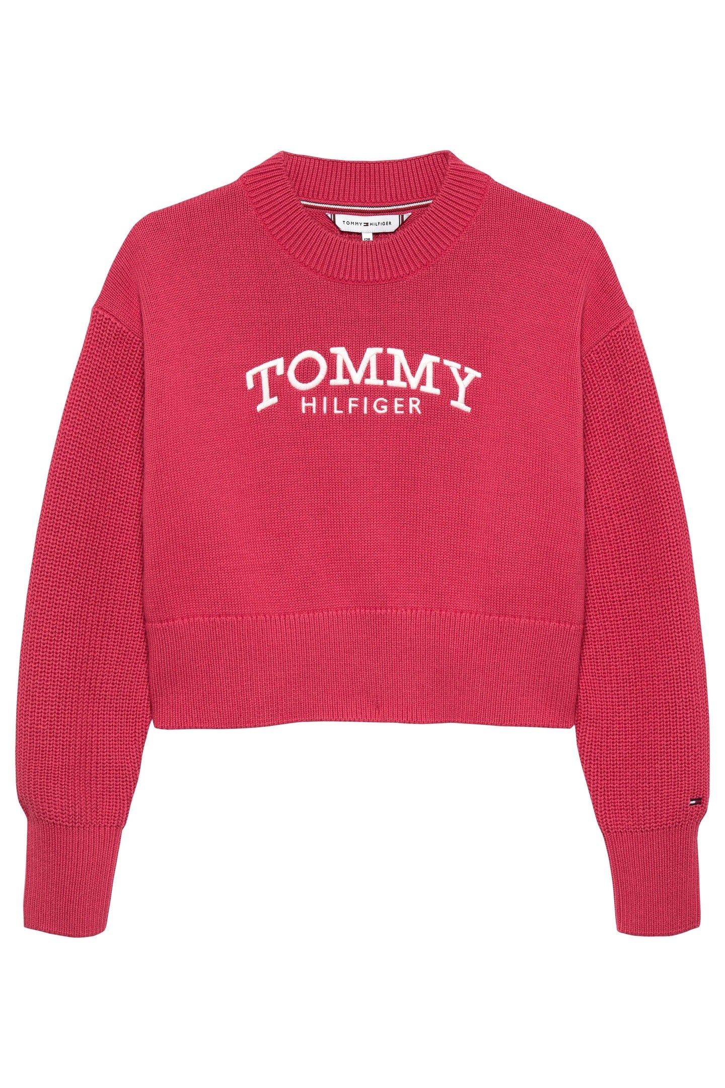 GIRLS TOMMY SWEATER VINTAGE CERISE 1