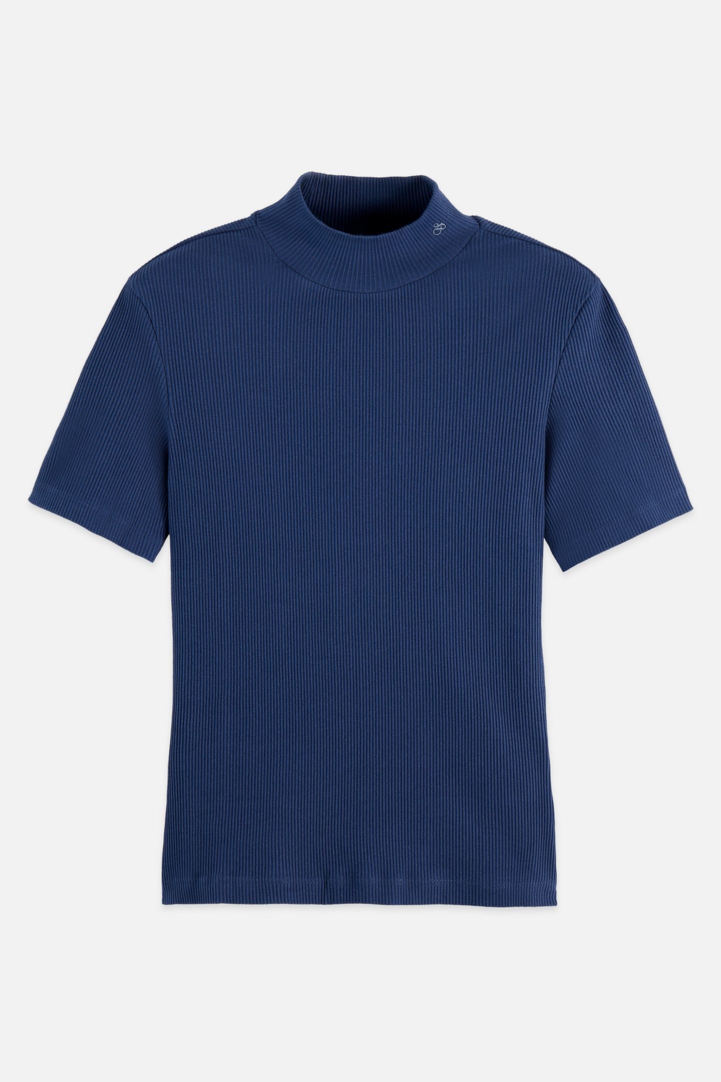 MOCK NECK RIB T-SHIRT OCEANA 4