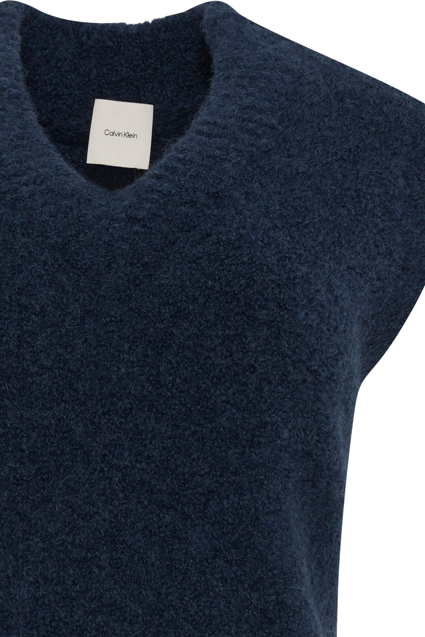 OVERSIZED BOUCLE VEST DARK SAPPHIRE 4