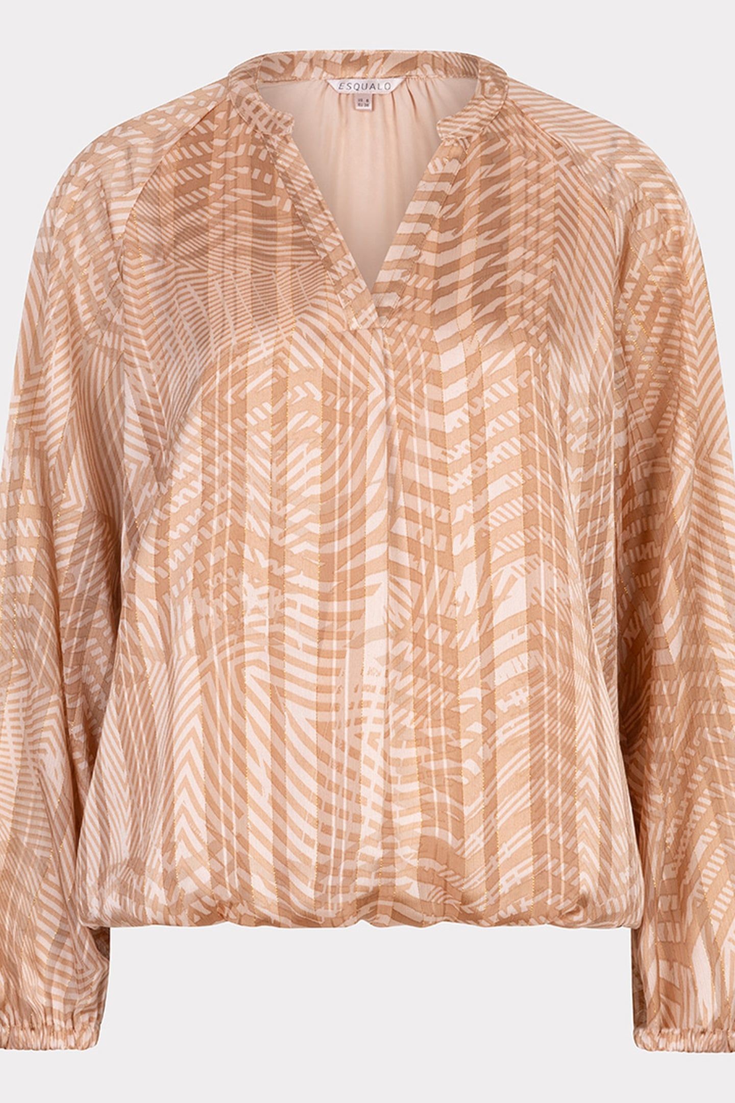 BLOUSE BALLOON SLVE PEACEFUL PRINT 4