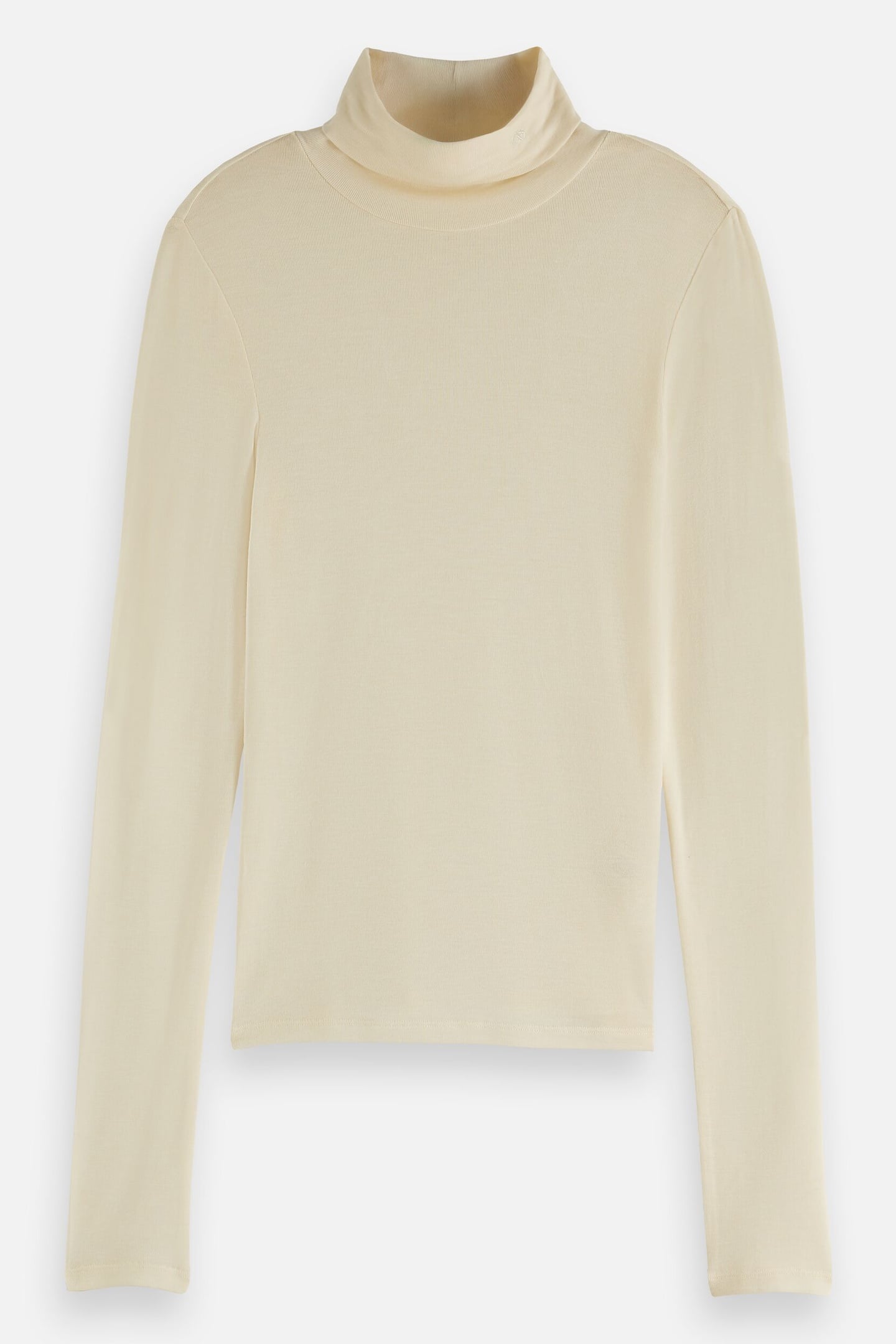 ROLL UP NECK LONG SLEEVE T-SHIRT OFF WHITE 4