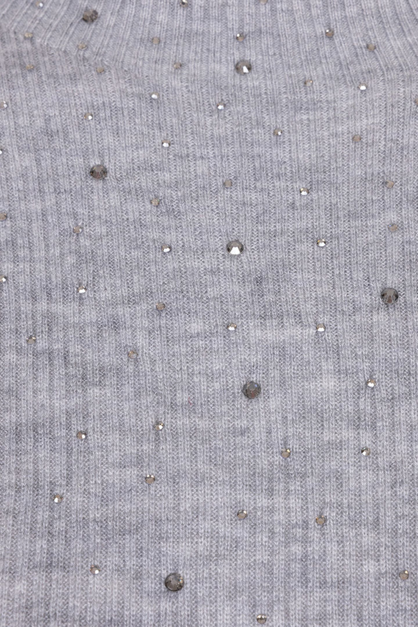TOP RIB S/SLVE STUDS LIGHT GREY MELANGE 6