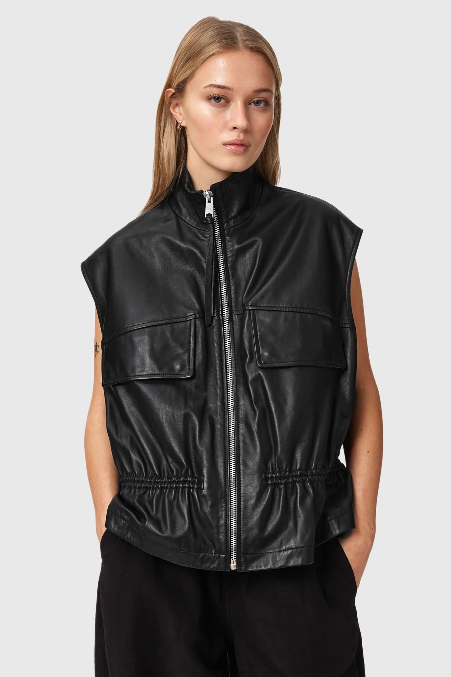 FLOR GILET BLACK 6